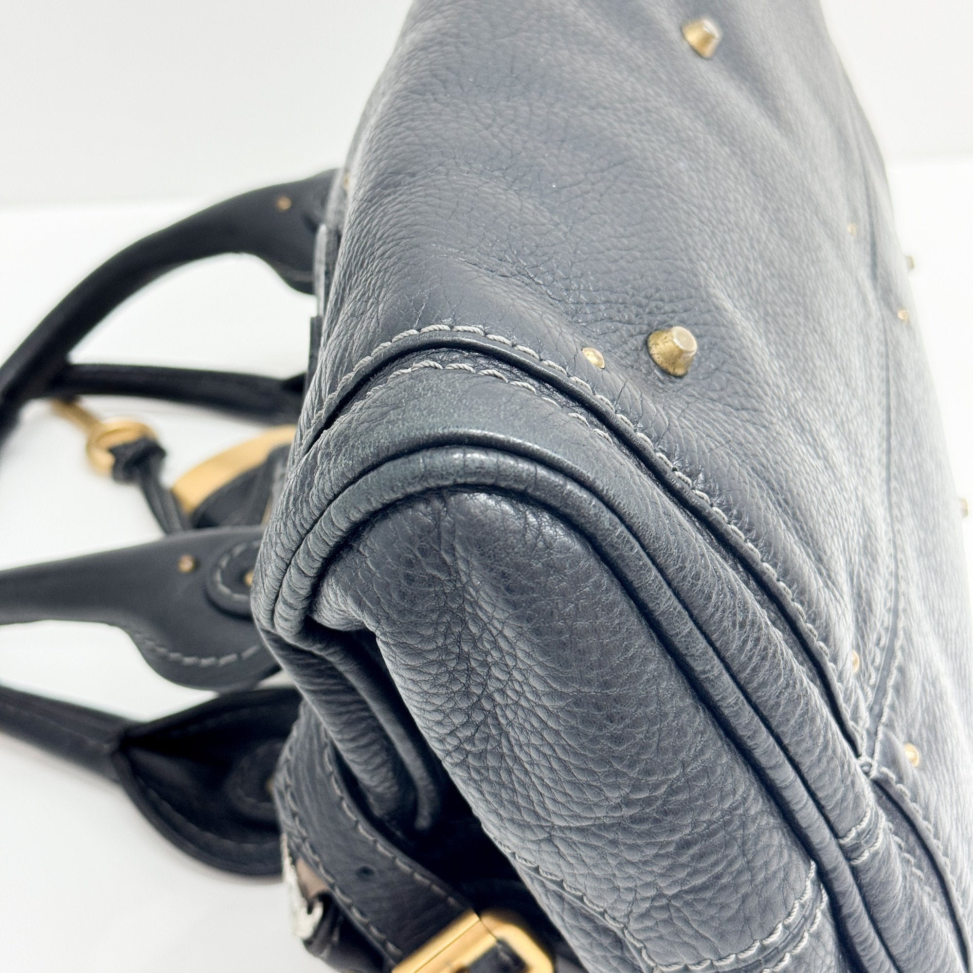 Paddington Black Leather Shoulder Bag