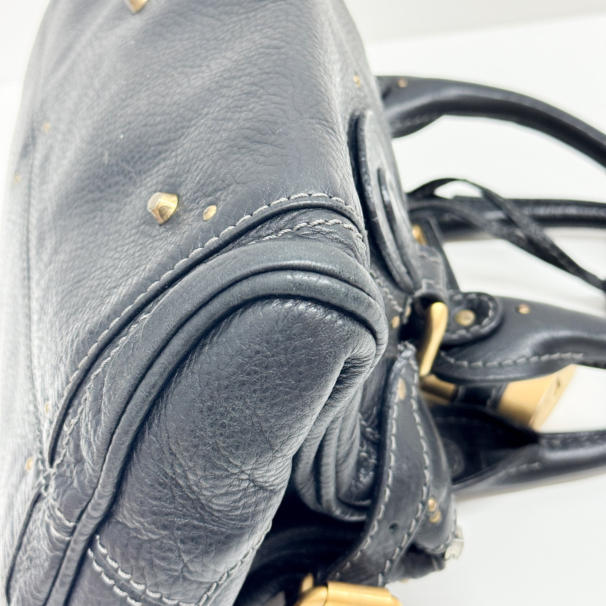 Paddington Black Leather Shoulder Bag