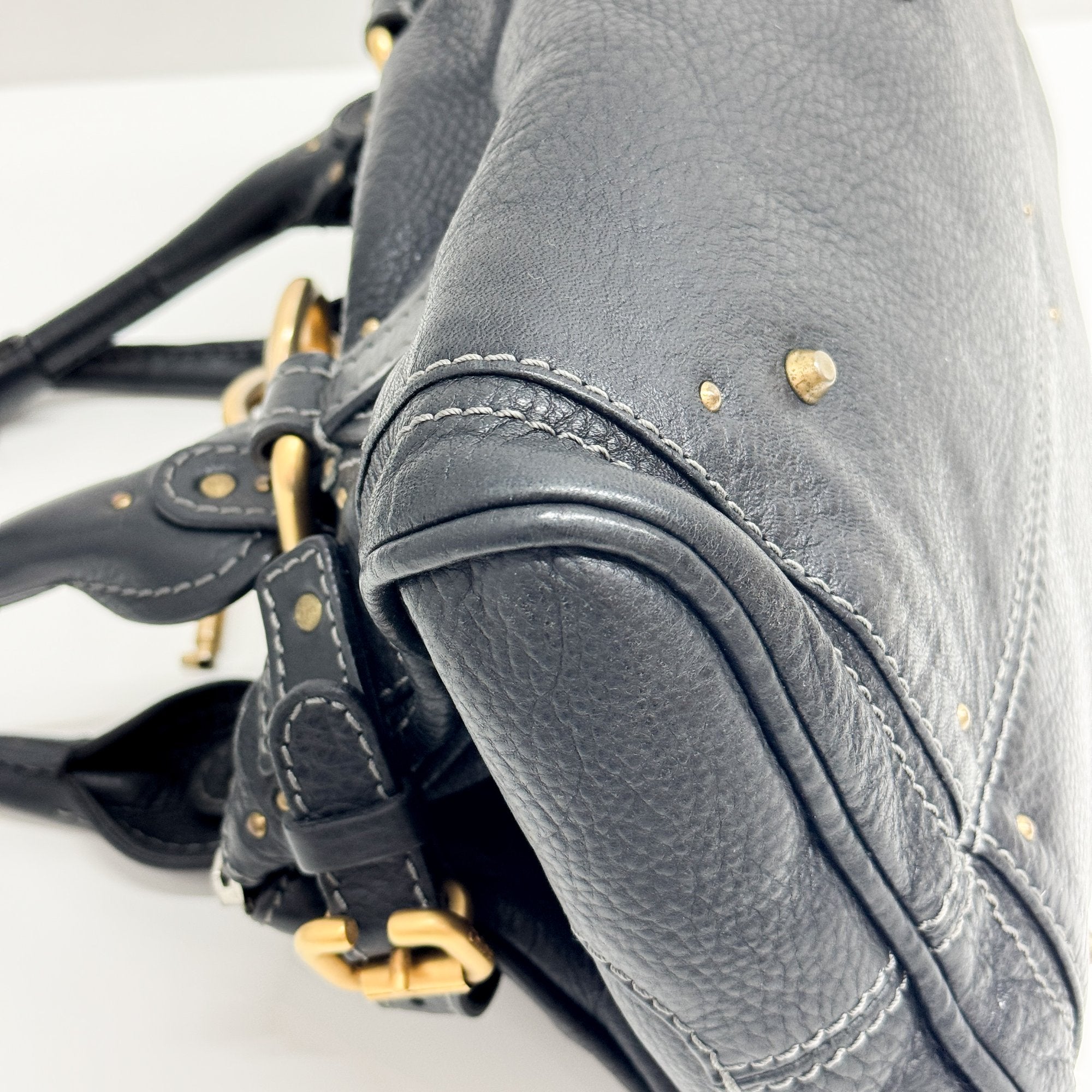 Paddington Black Leather Shoulder Bag