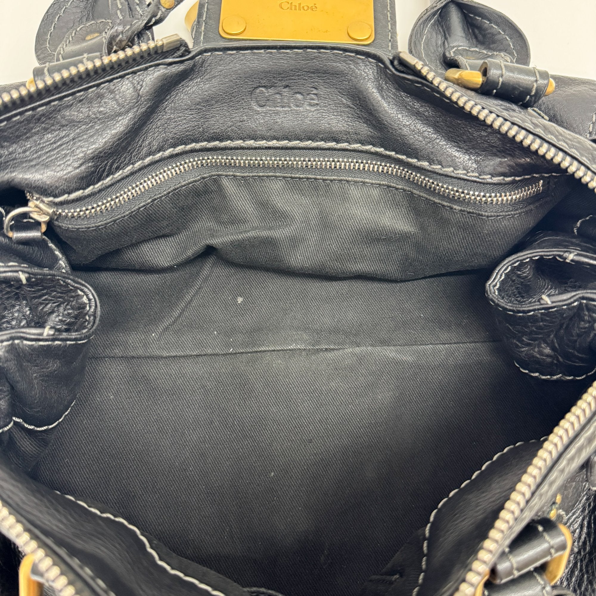Paddington Black Leather Shoulder Bag