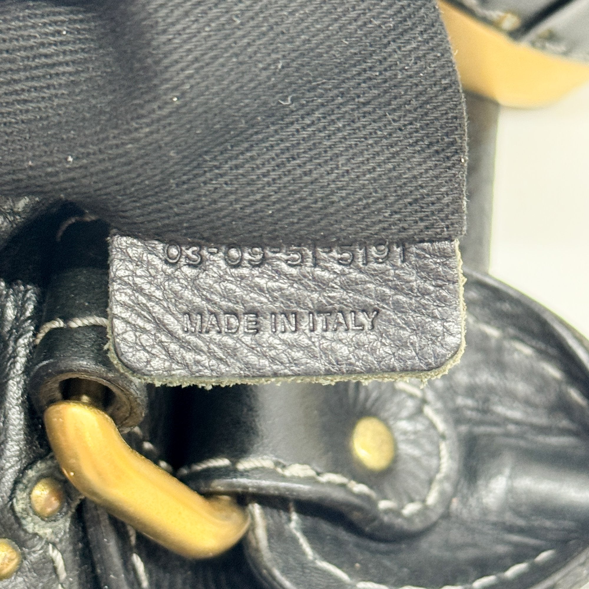 Paddington Black Leather Shoulder Bag