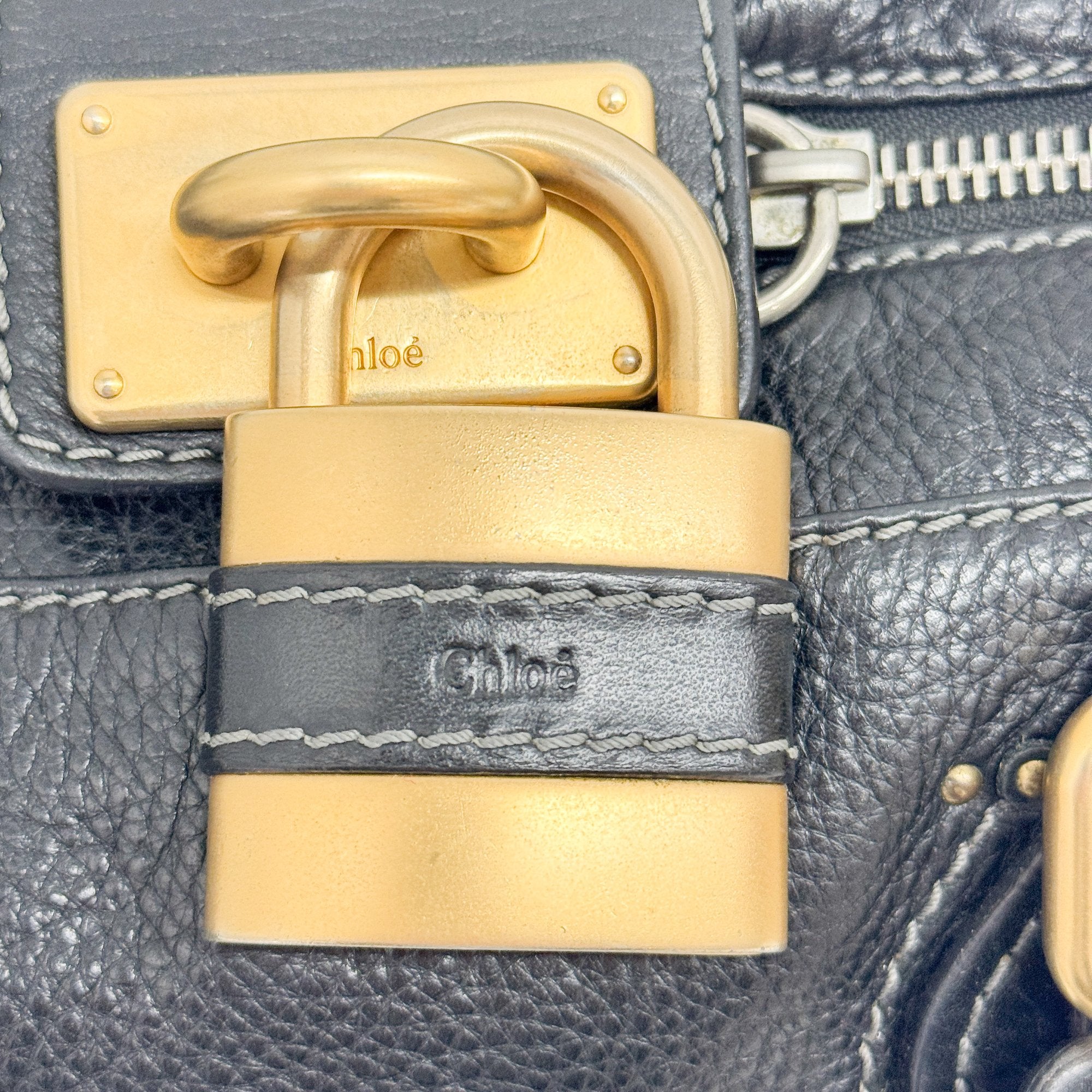 Paddington Black Leather Shoulder Bag