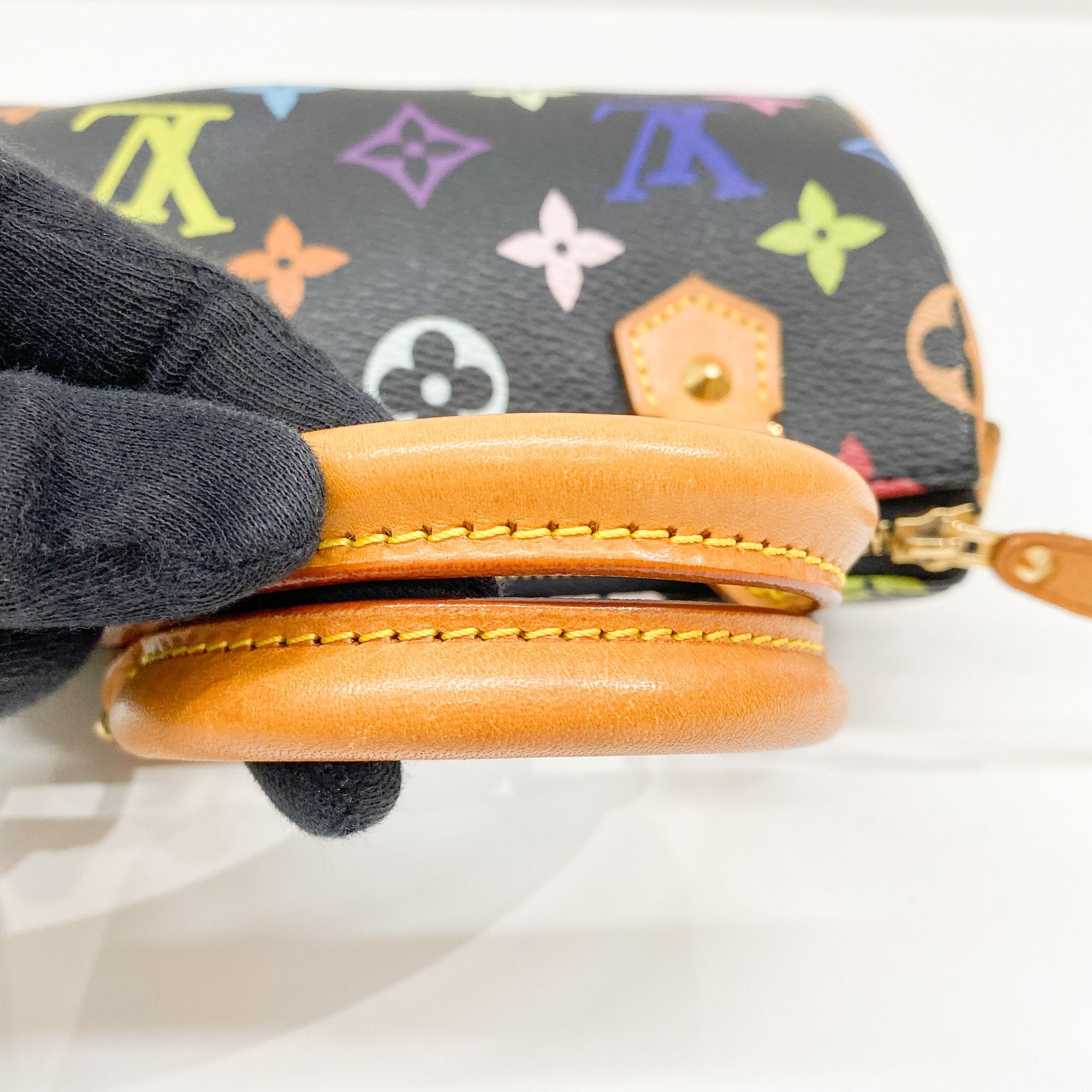 Nano Speedy Black Monogram Hand Bag