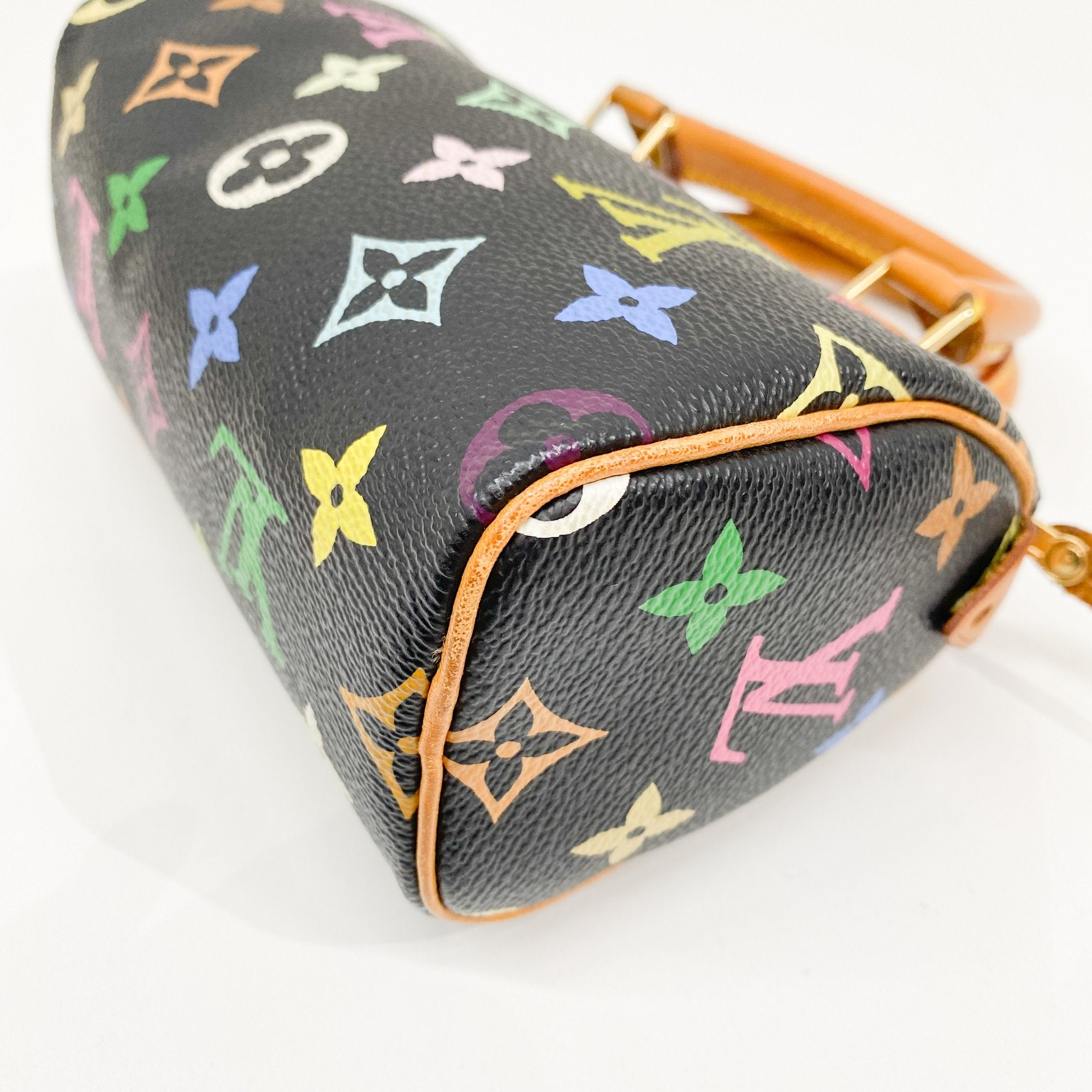 Nano Speedy Black Monogram Hand Bag