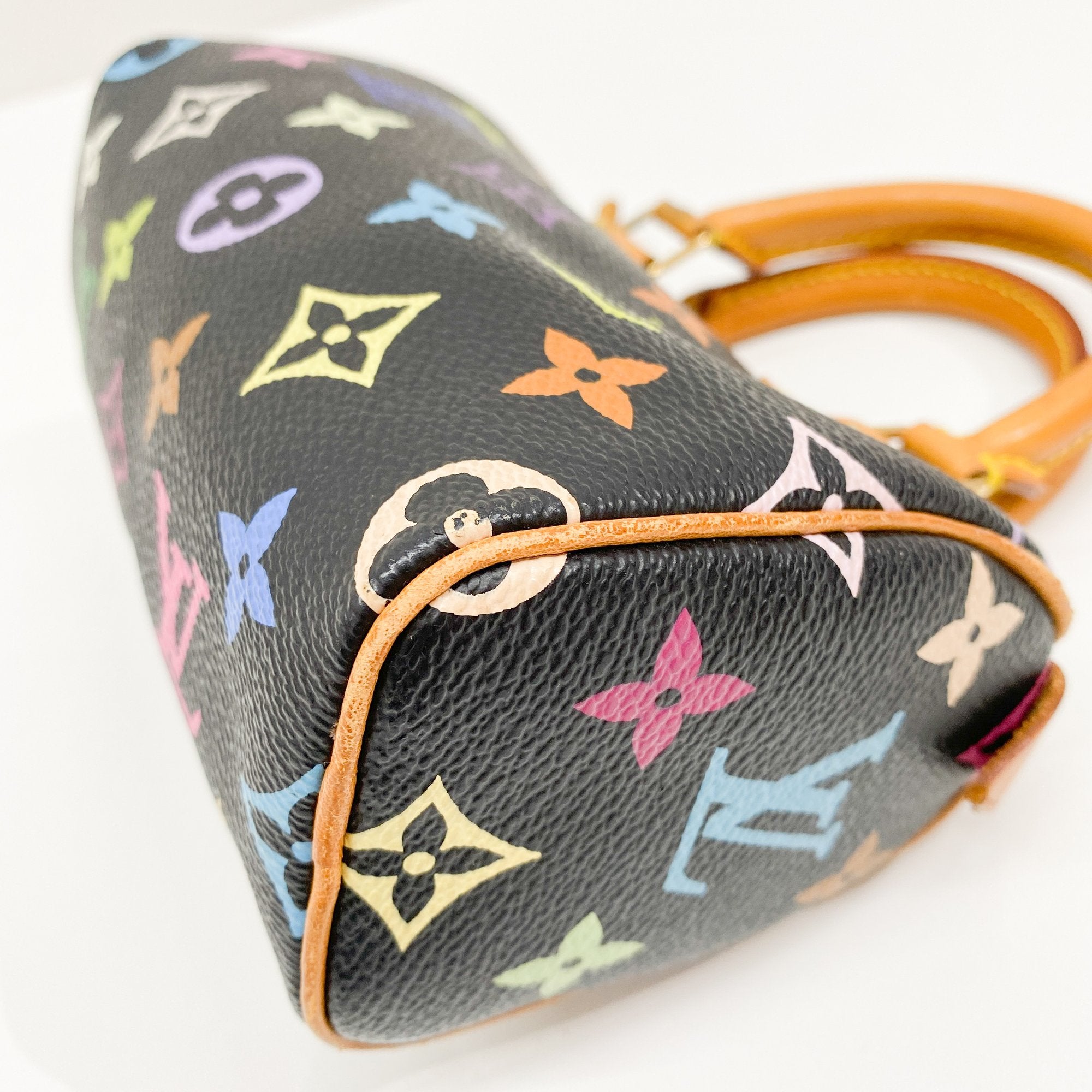 Nano Speedy Black Monogram Hand Bag