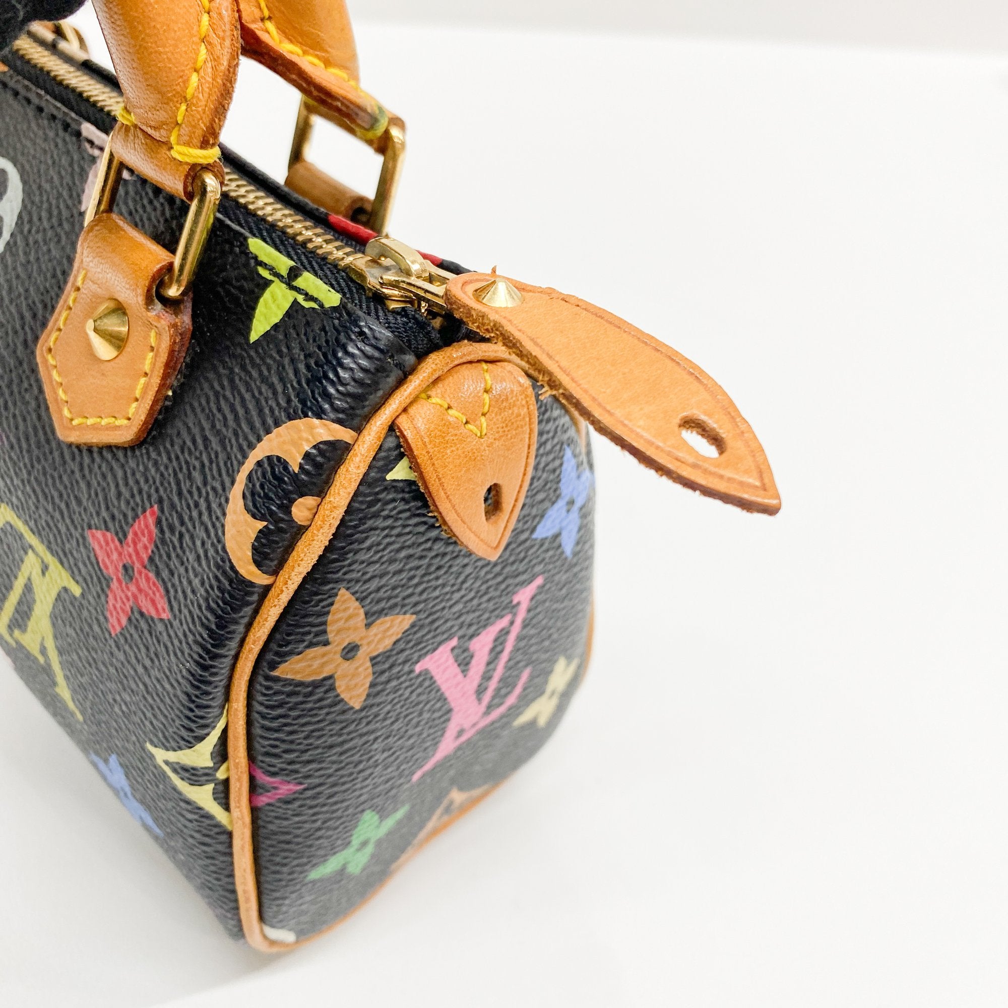 Nano Speedy Black Monogram Hand Bag