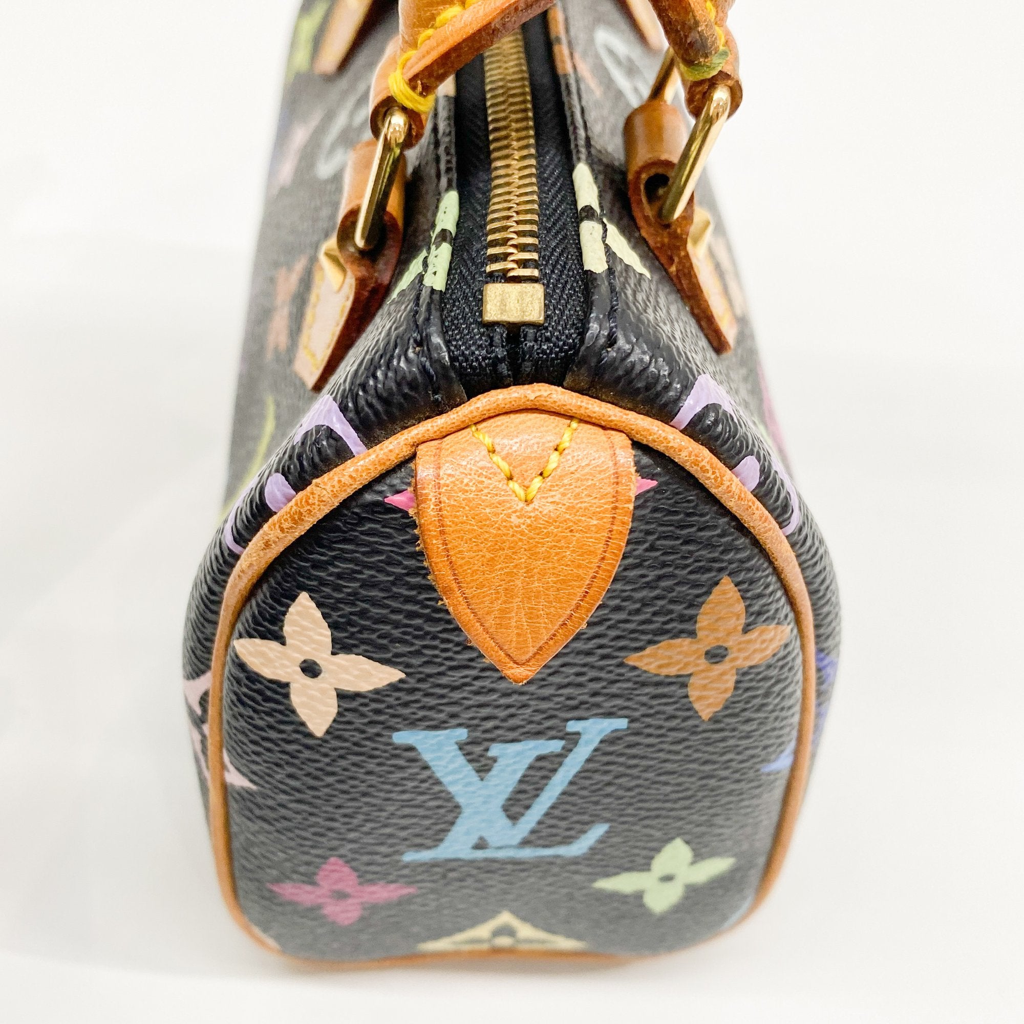 Nano Speedy Black Monogram Hand Bag