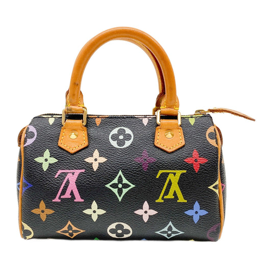 Nano Speedy Black Monogram Hand Bag