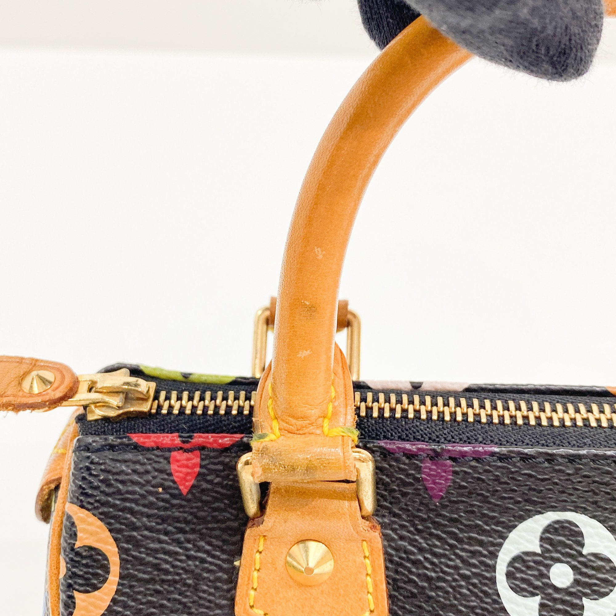 Nano Speedy Black Monogram Hand Bag