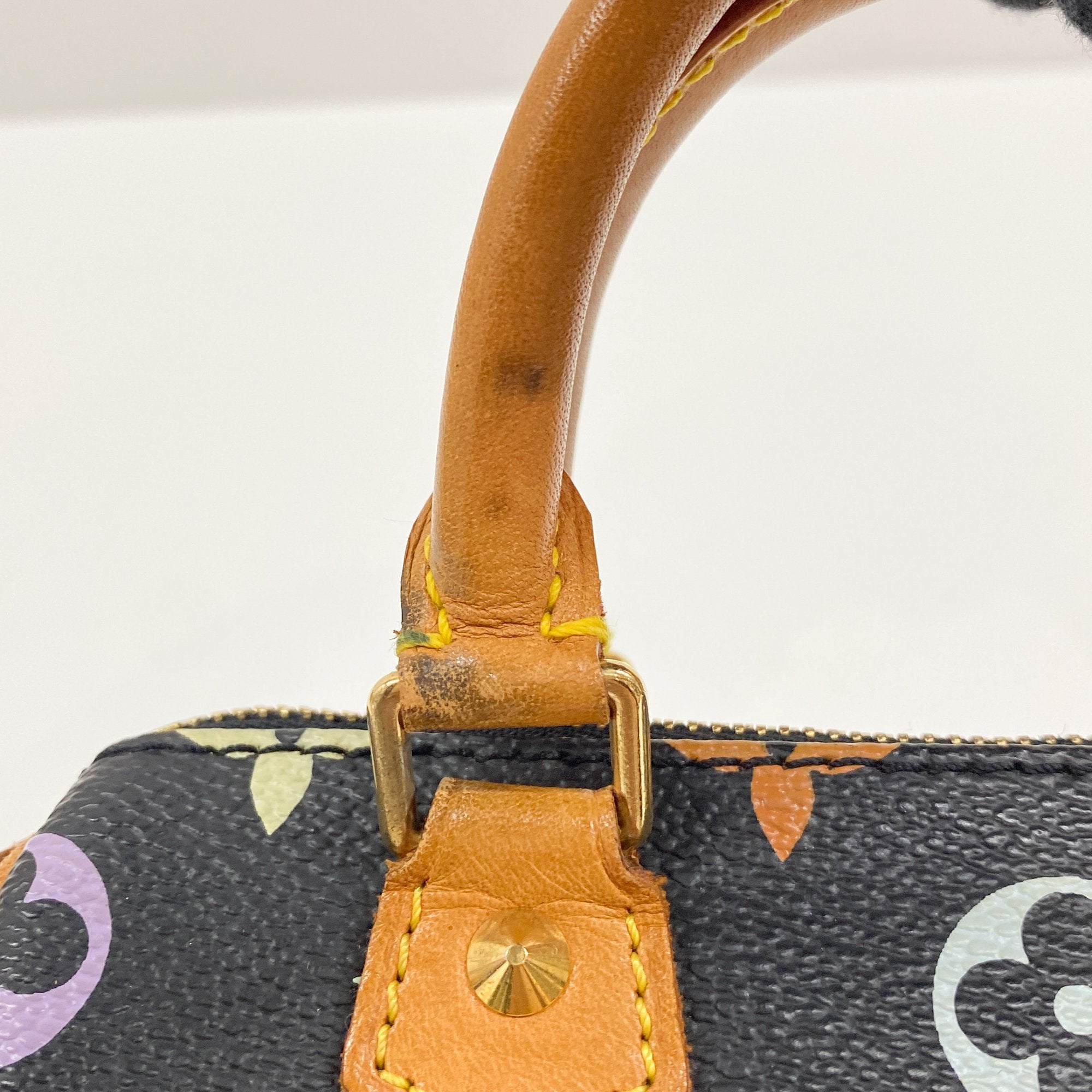 Nano Speedy Black Monogram Hand Bag