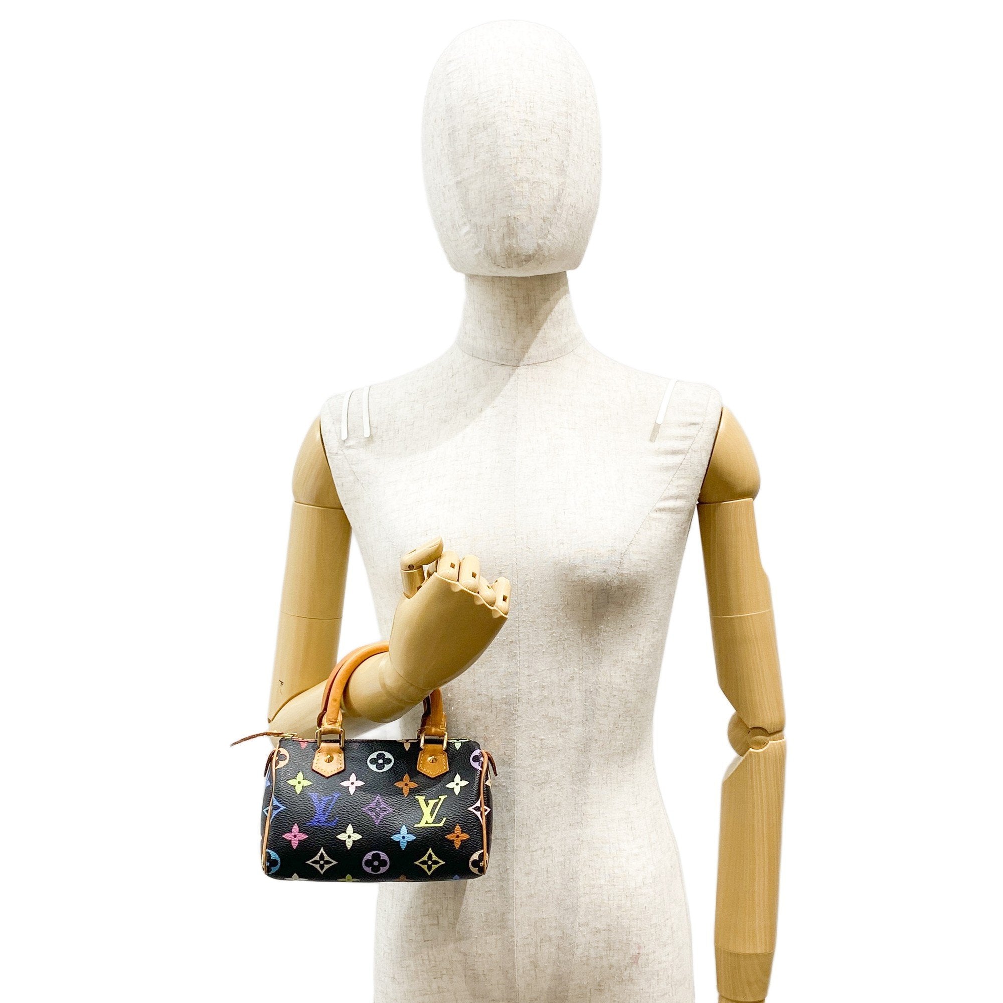 Nano Speedy Black Monogram Hand Bag