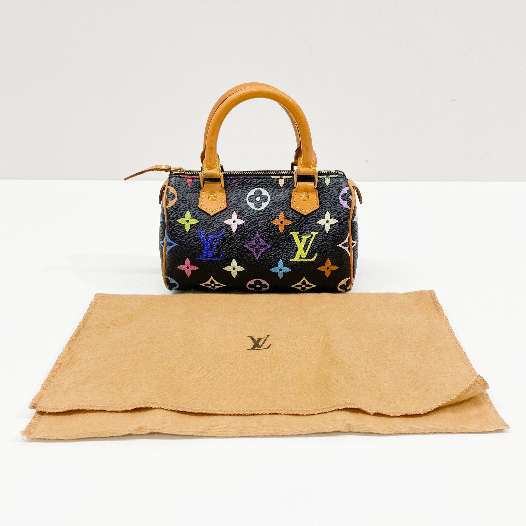 Nano Speedy Black Monogram Hand Bag