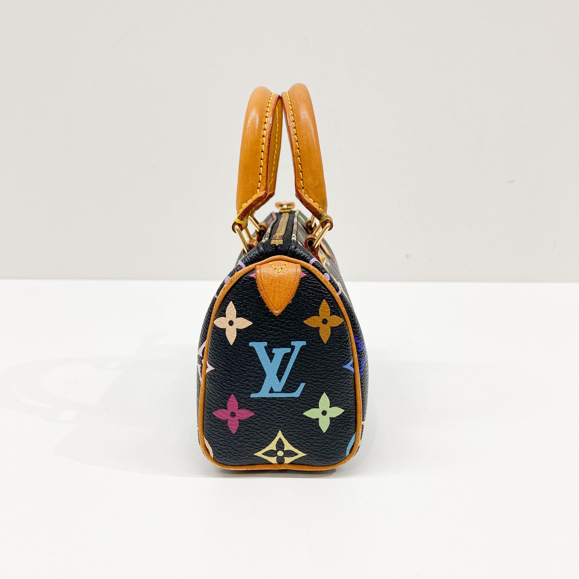 Nano Speedy Black Monogram Hand Bag