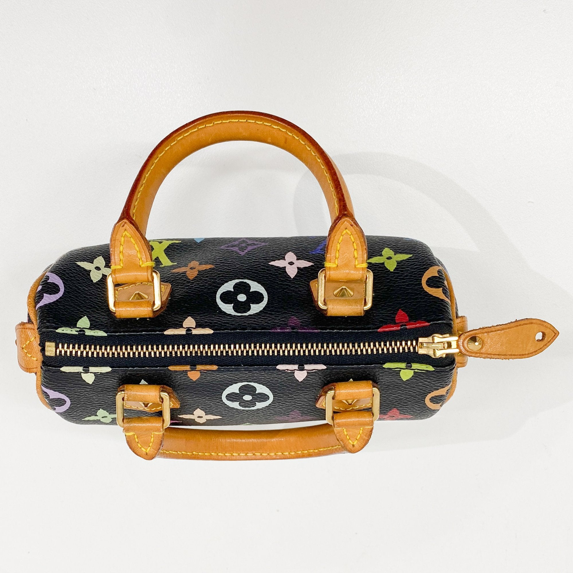 Nano Speedy Black Monogram Hand Bag