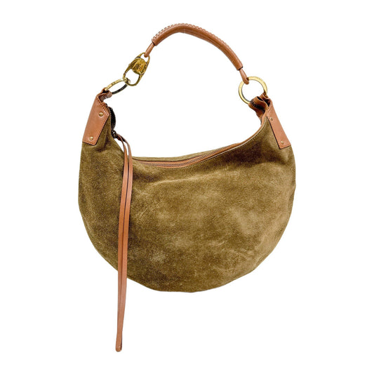 Green Suede Hobo Bag