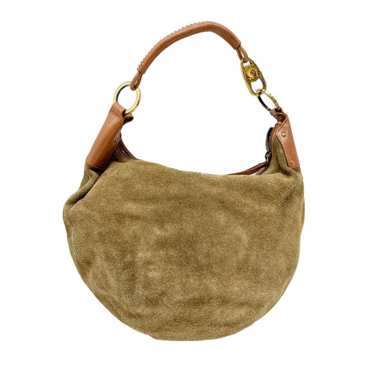 Green Suede Hobo Bag