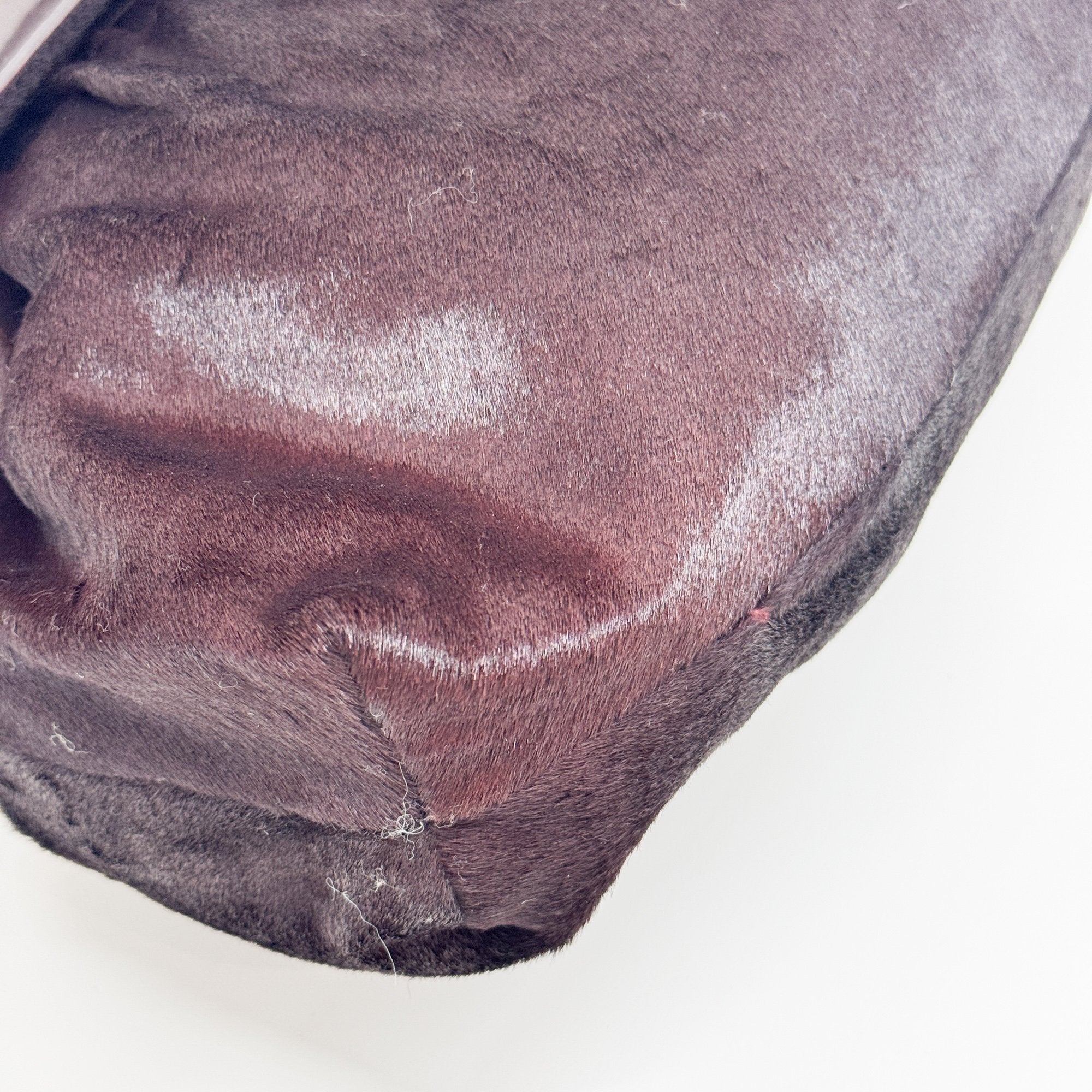 Brown Pony Hair Shoulder Bag