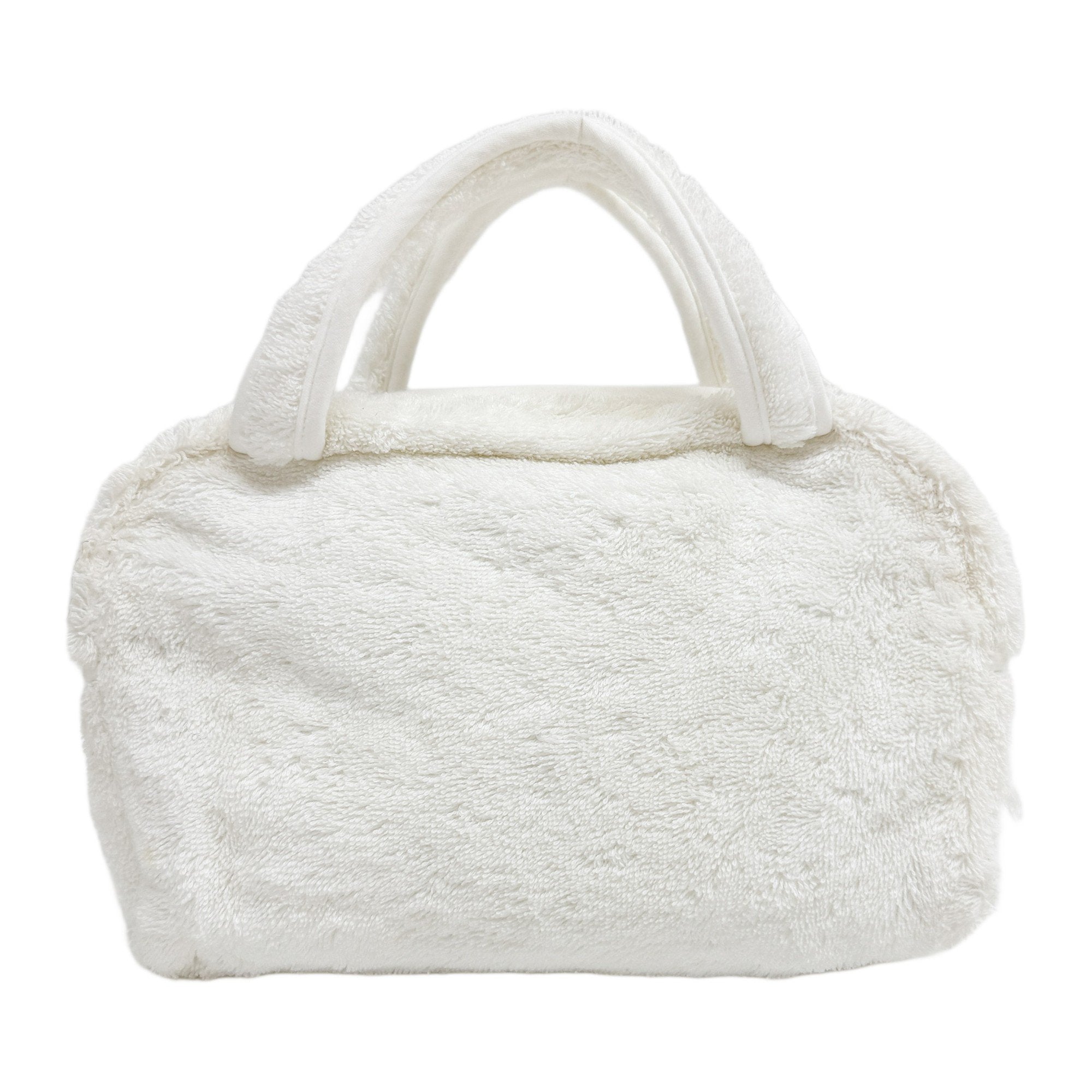 White Wool Hand Bag