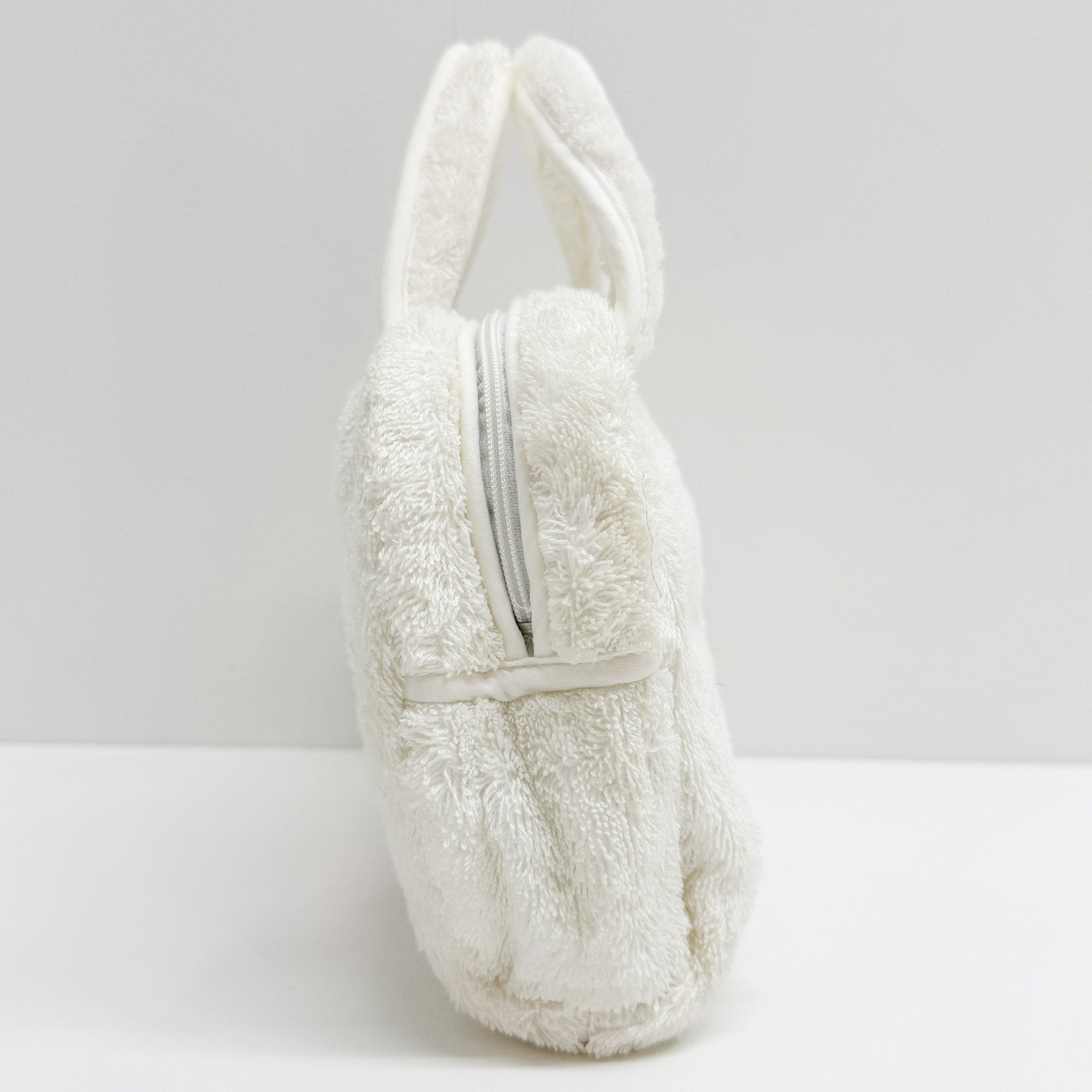 White Wool Hand Bag