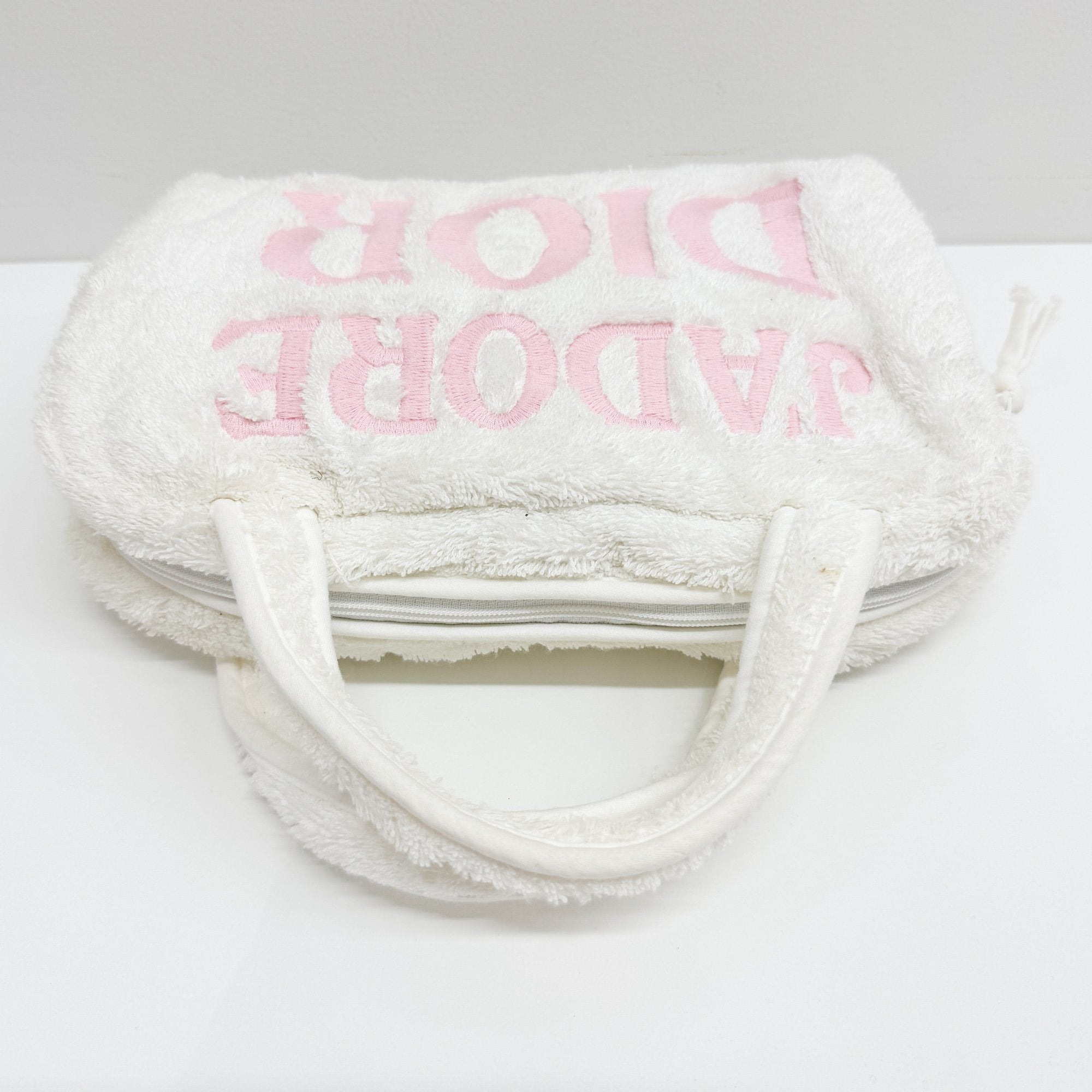 White Wool Hand Bag