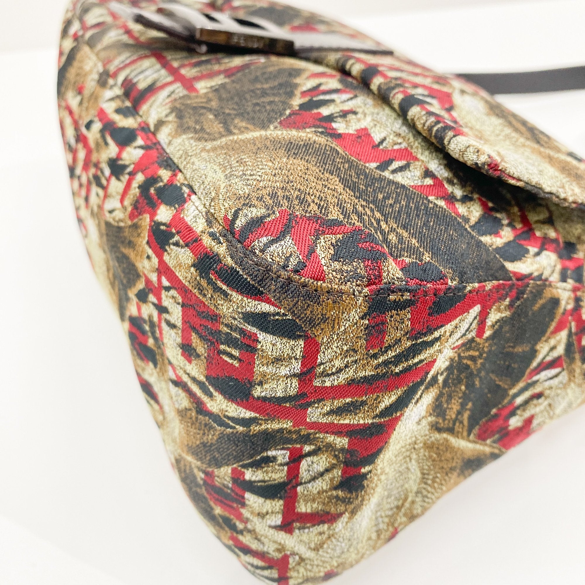Mamma Baguette Multi-Color Bird Canvas Shoulder Bag