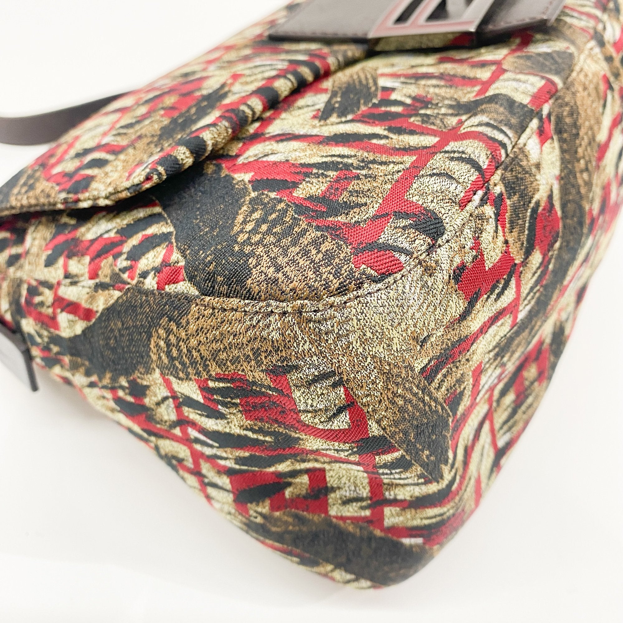 Mamma Baguette Multi-Color Bird Canvas Shoulder Bag