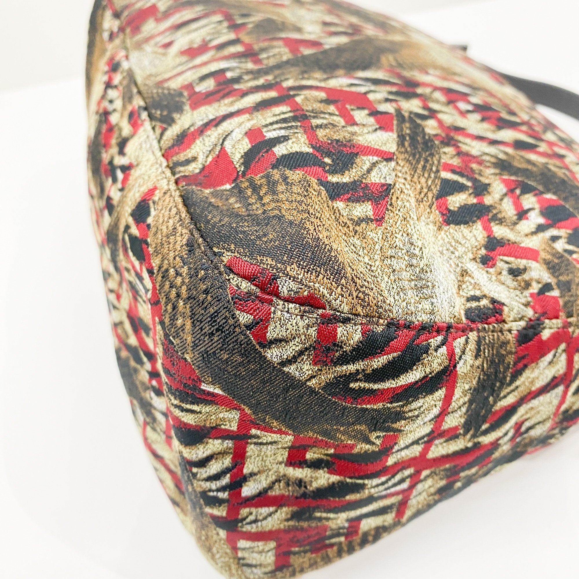 Mamma Baguette Multi-Color Bird Canvas Shoulder Bag