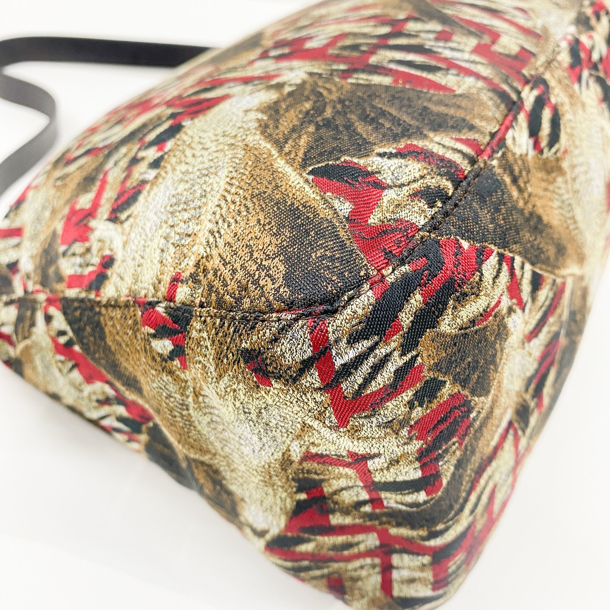 Mamma Baguette Multi-Color Bird Canvas Shoulder Bag