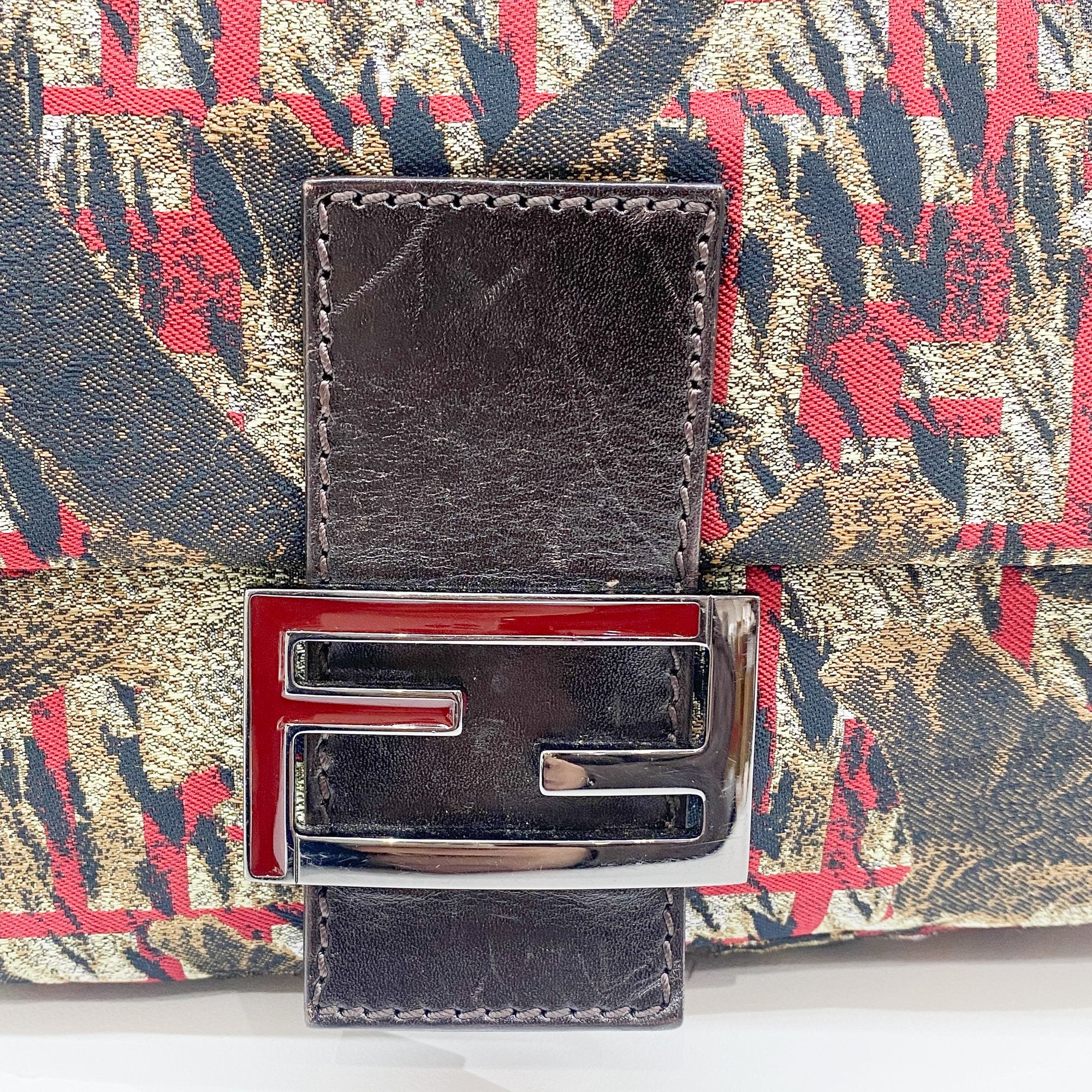 Mamma Baguette Multi-Color Bird Canvas Shoulder Bag