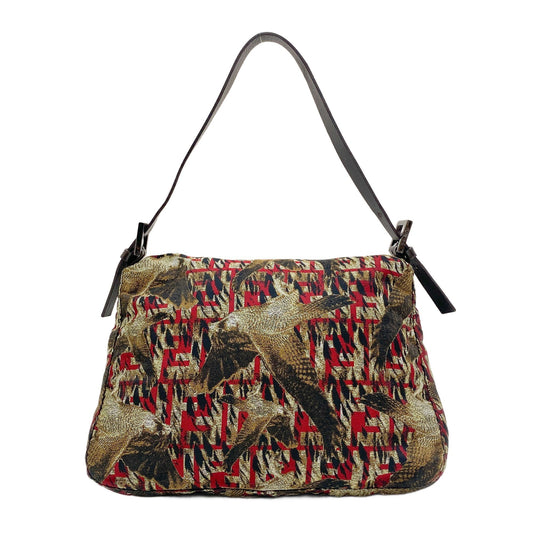 Mamma Baguette Multi-Color Bird Canvas Shoulder Bag