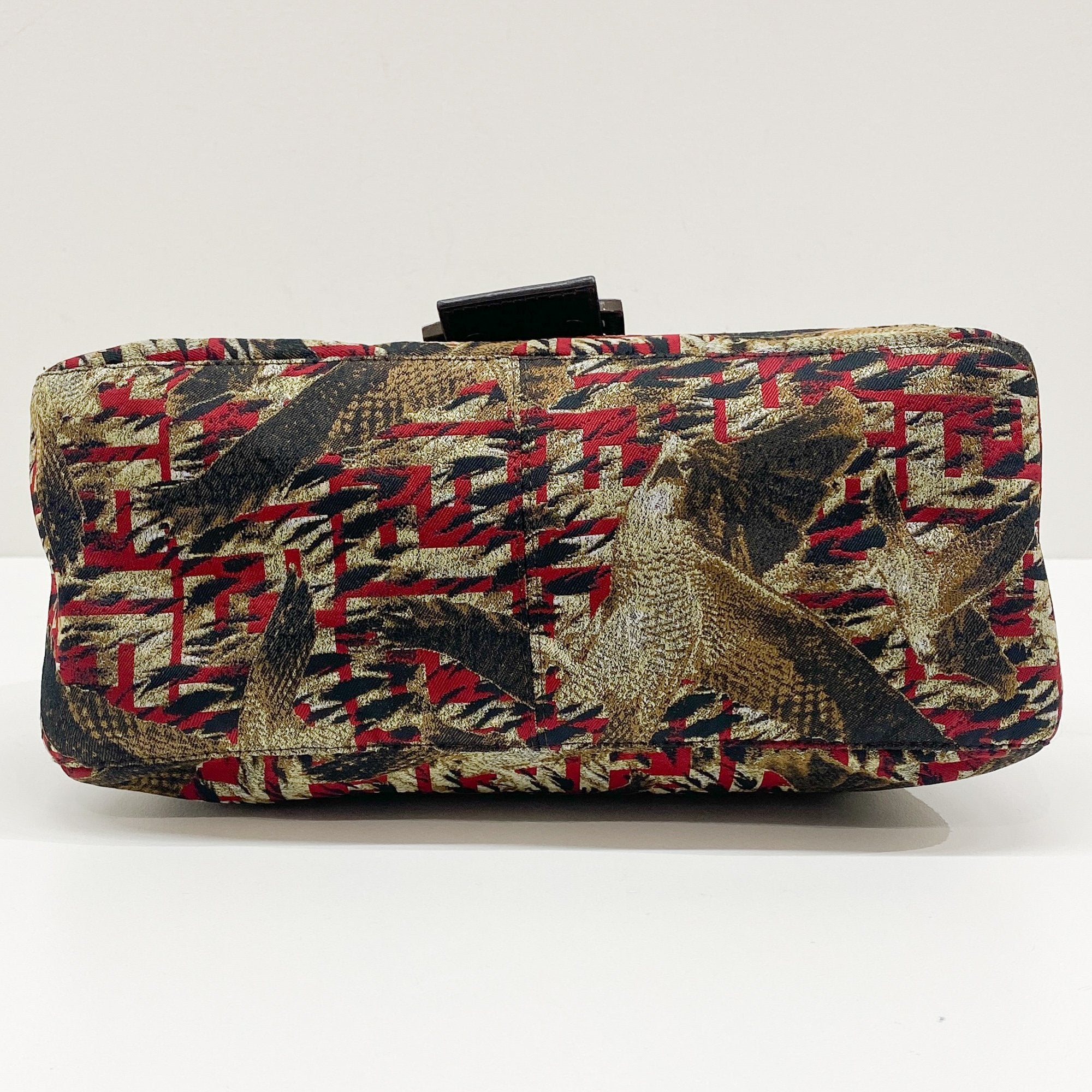 Mamma Baguette Multi-Color Bird Canvas Shoulder Bag