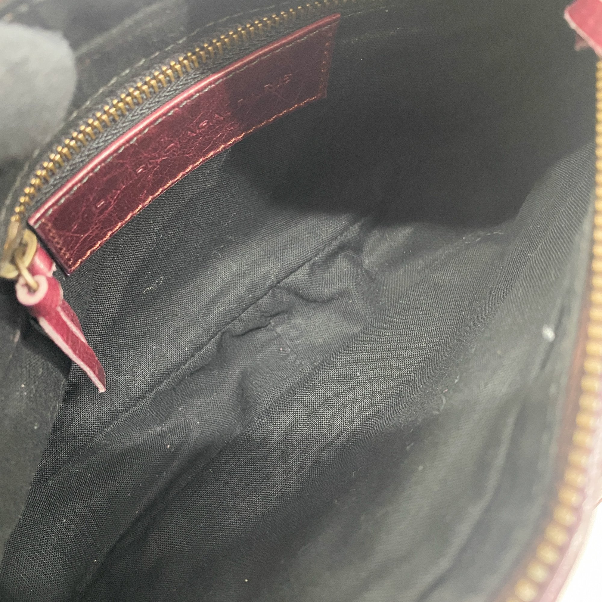 The City Pouch Red Leather Hand Bag