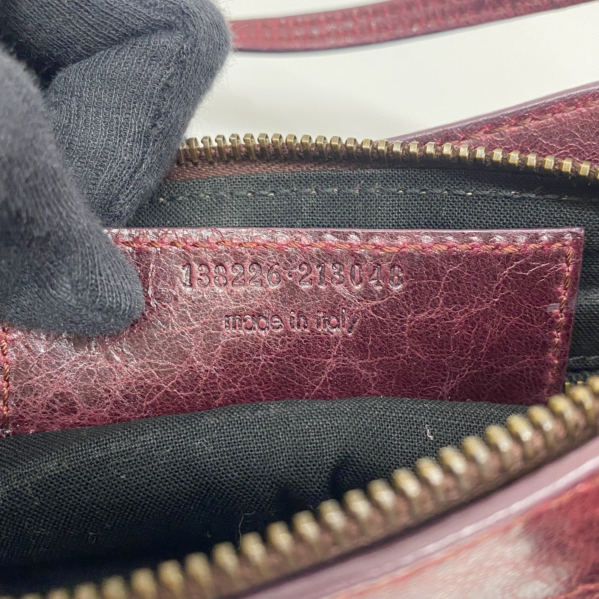 The City Pouch Red Leather Hand Bag