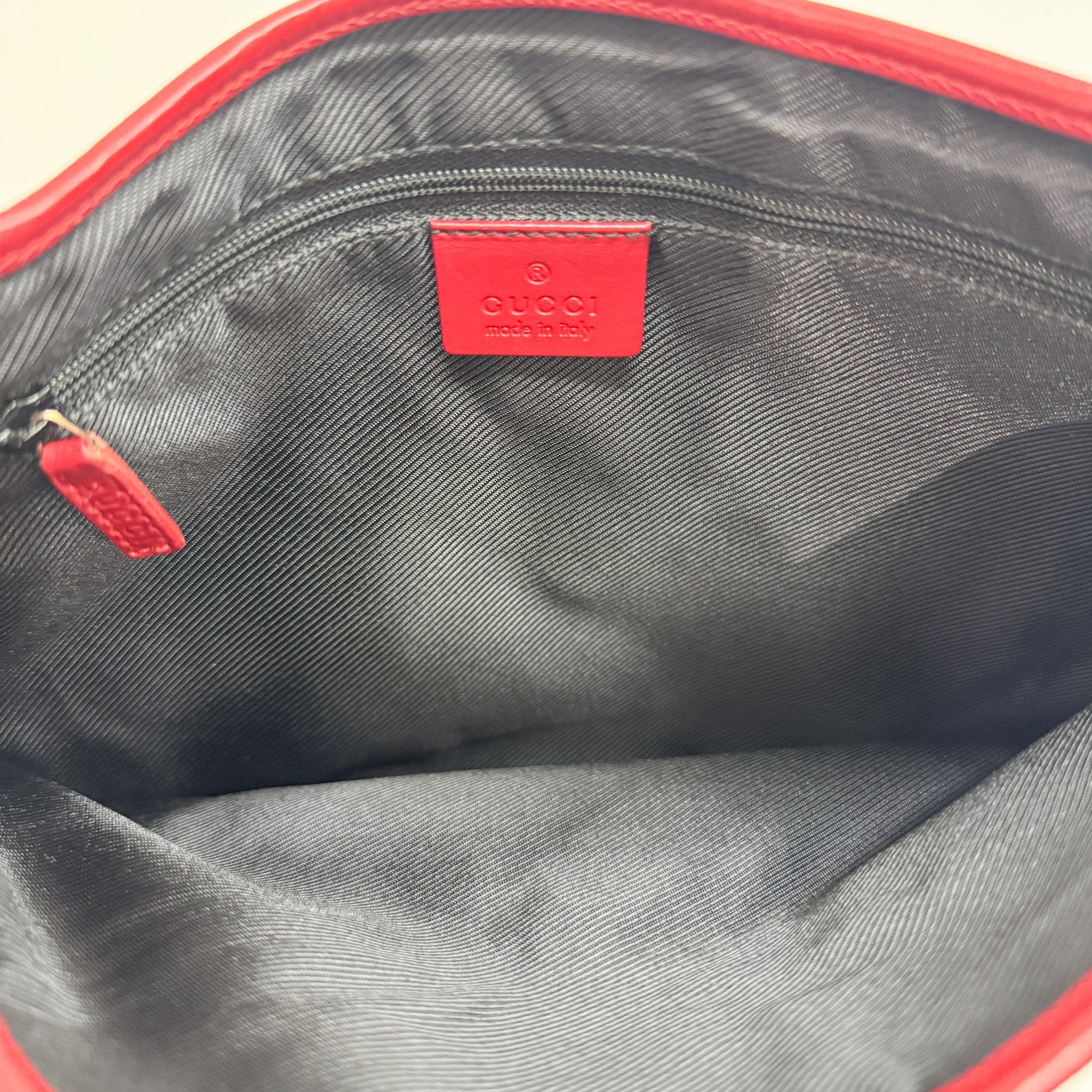 Jakcie Red GG Canvas Shoulder Bag