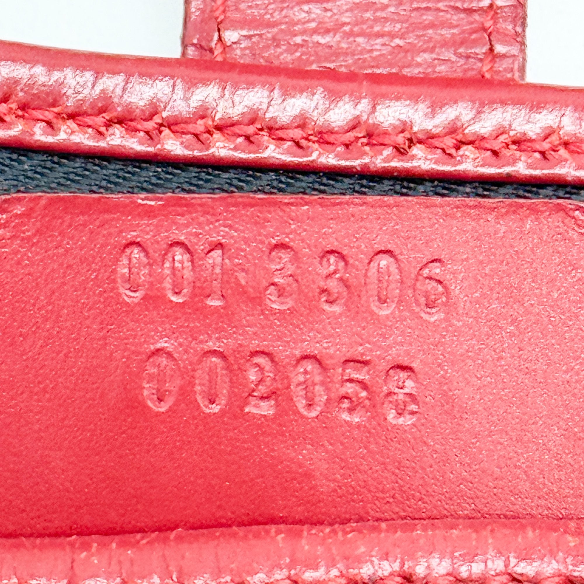 Jakcie Red GG Canvas Shoulder Bag