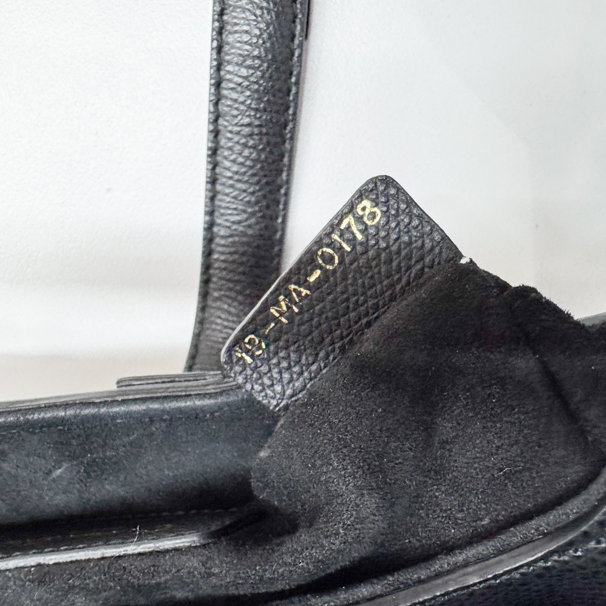 Mini Saddle Black Leather Hand Bag