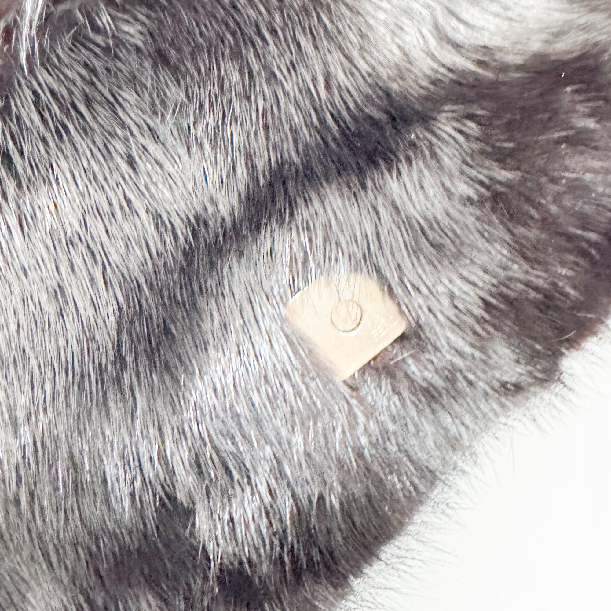 Mini Mamma Baguette Black Fur Shoulder Bag