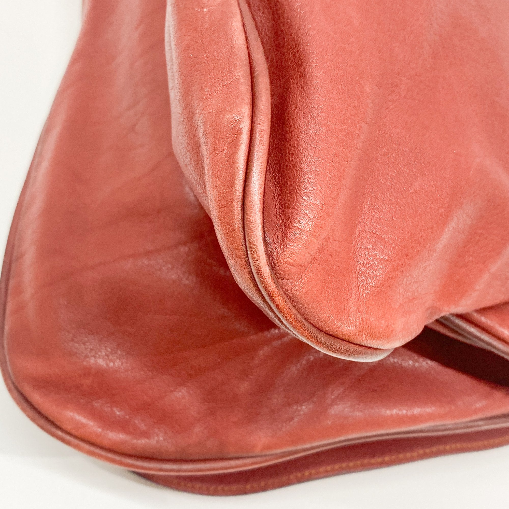 Gaucho Red Leather Shoulder Bag