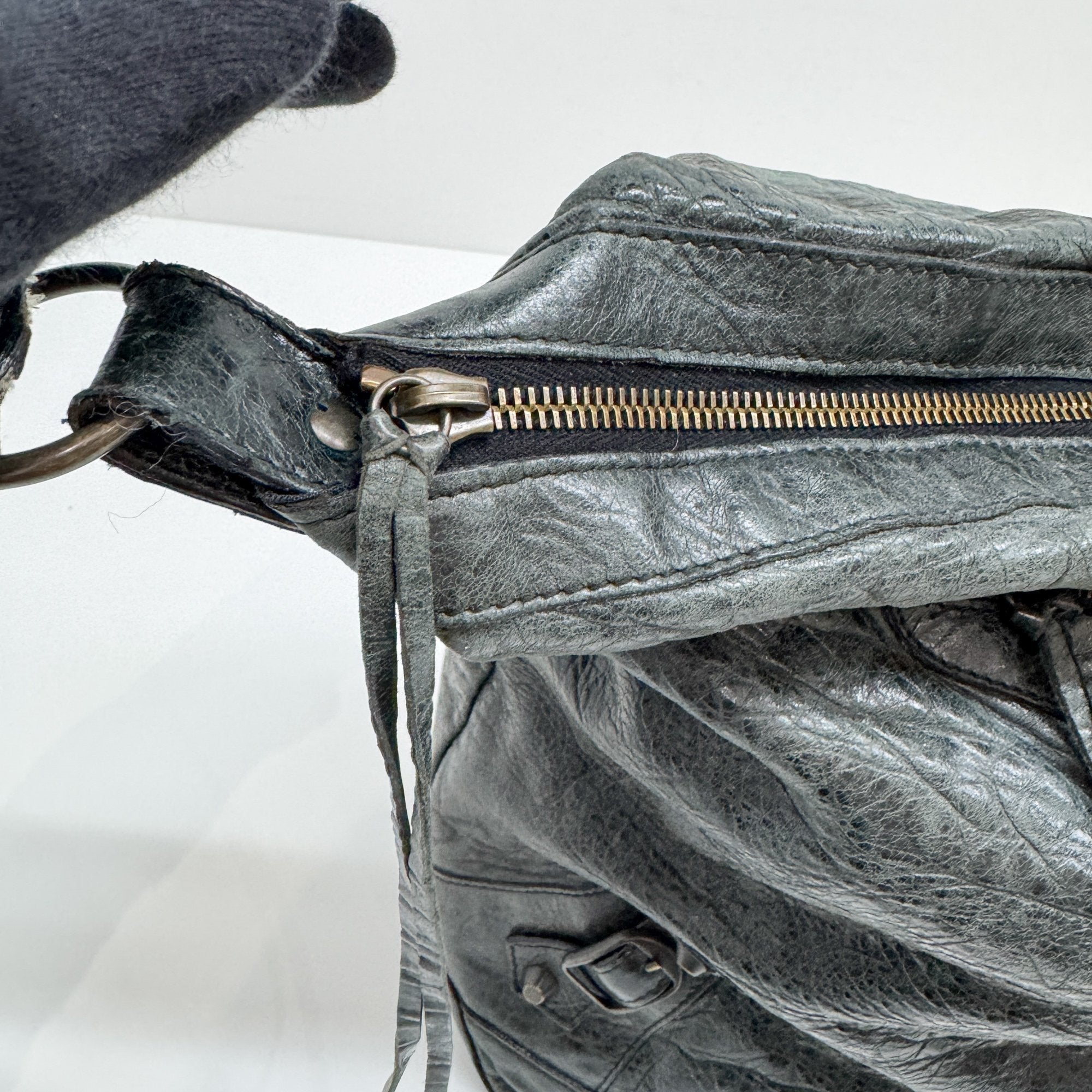 Green Leather Shoulder Bag