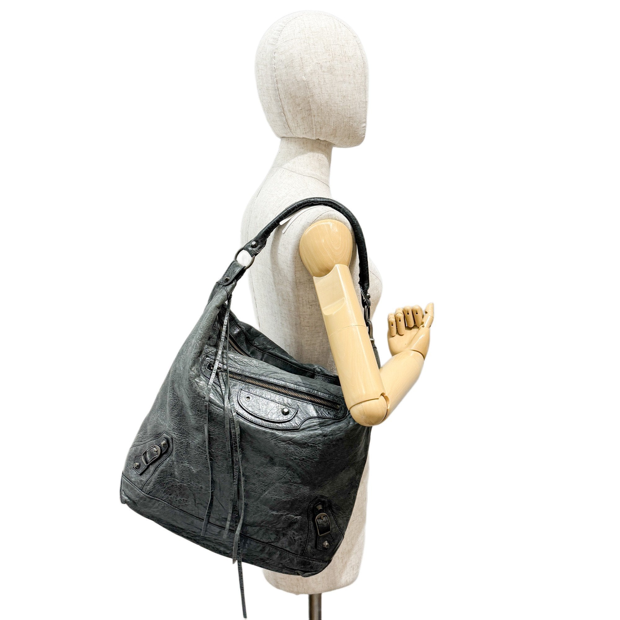 Green Leather Shoulder Bag