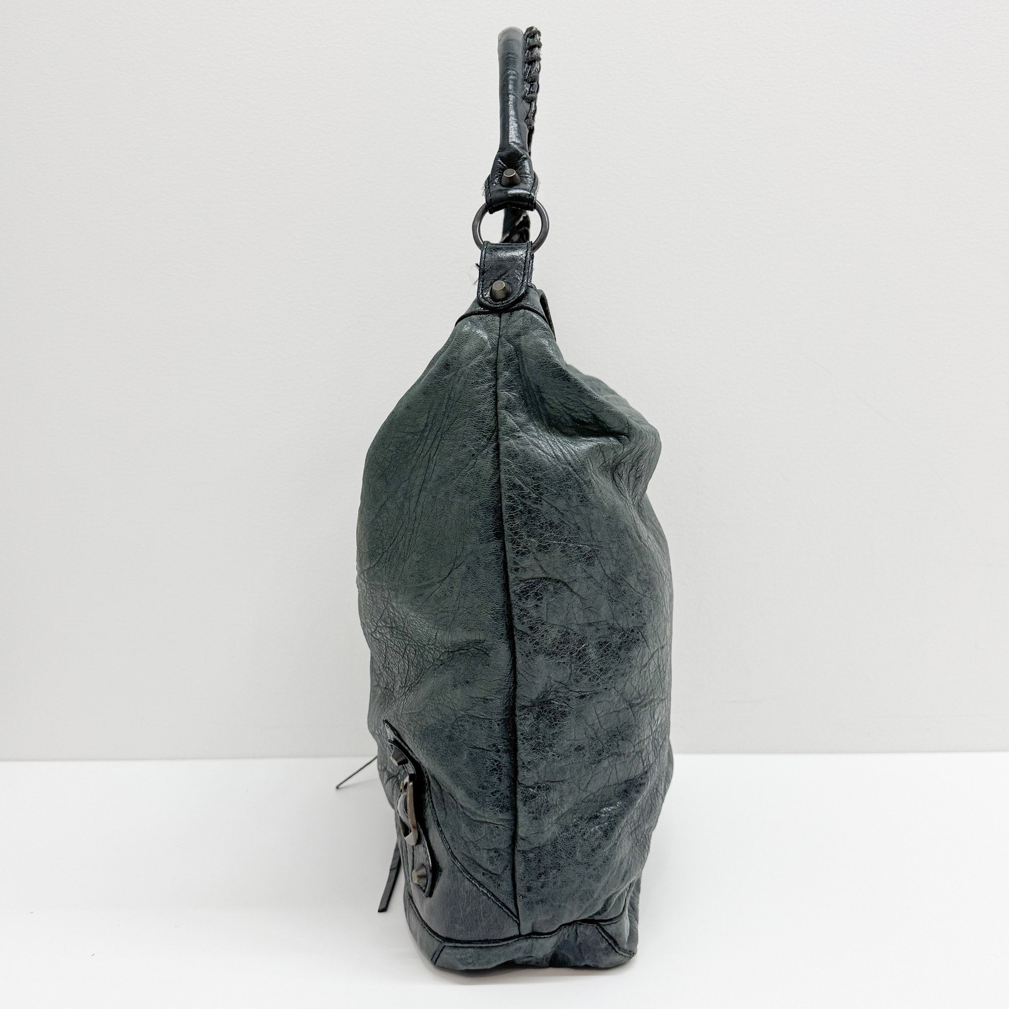 Green Leather Shoulder Bag