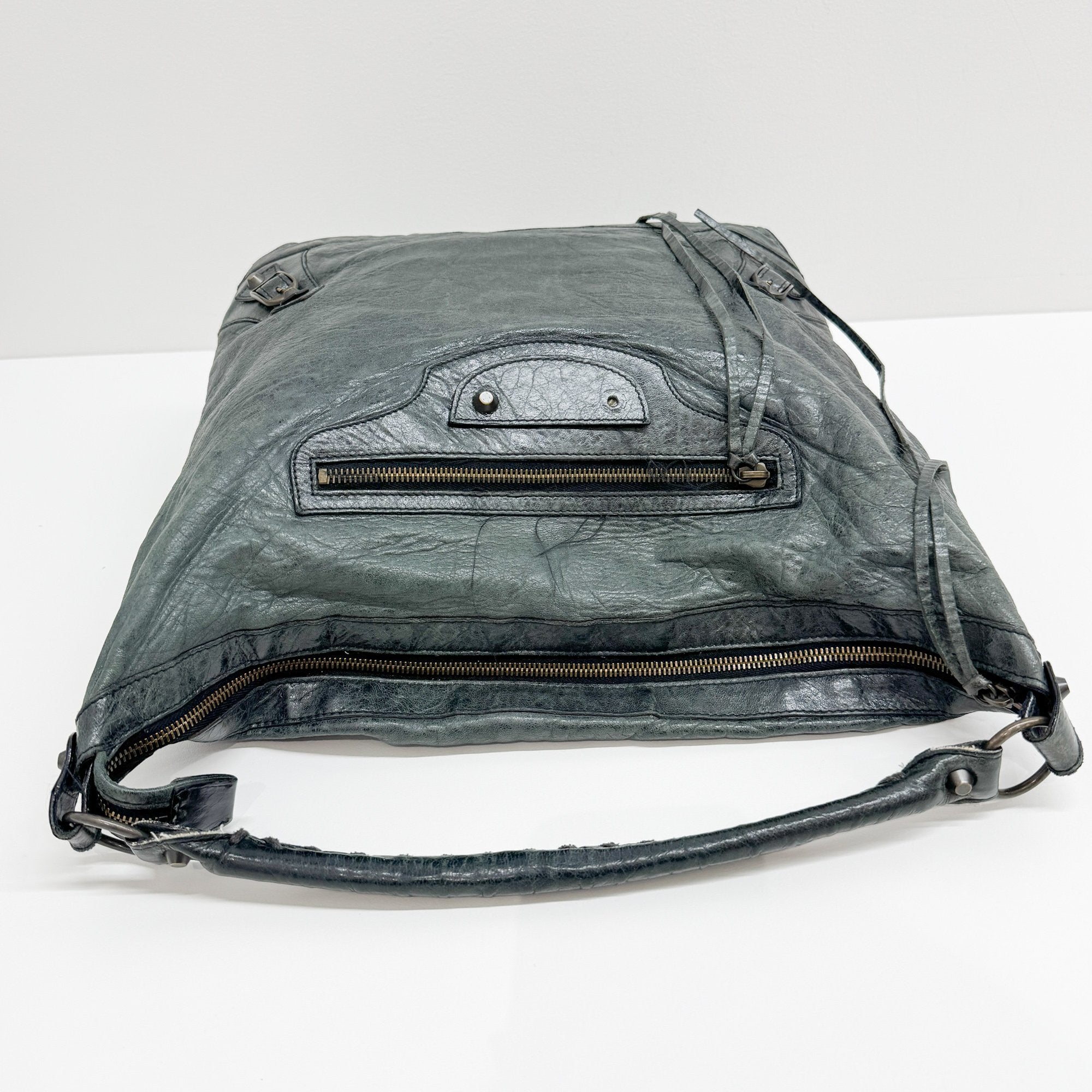 Green Leather Shoulder Bag