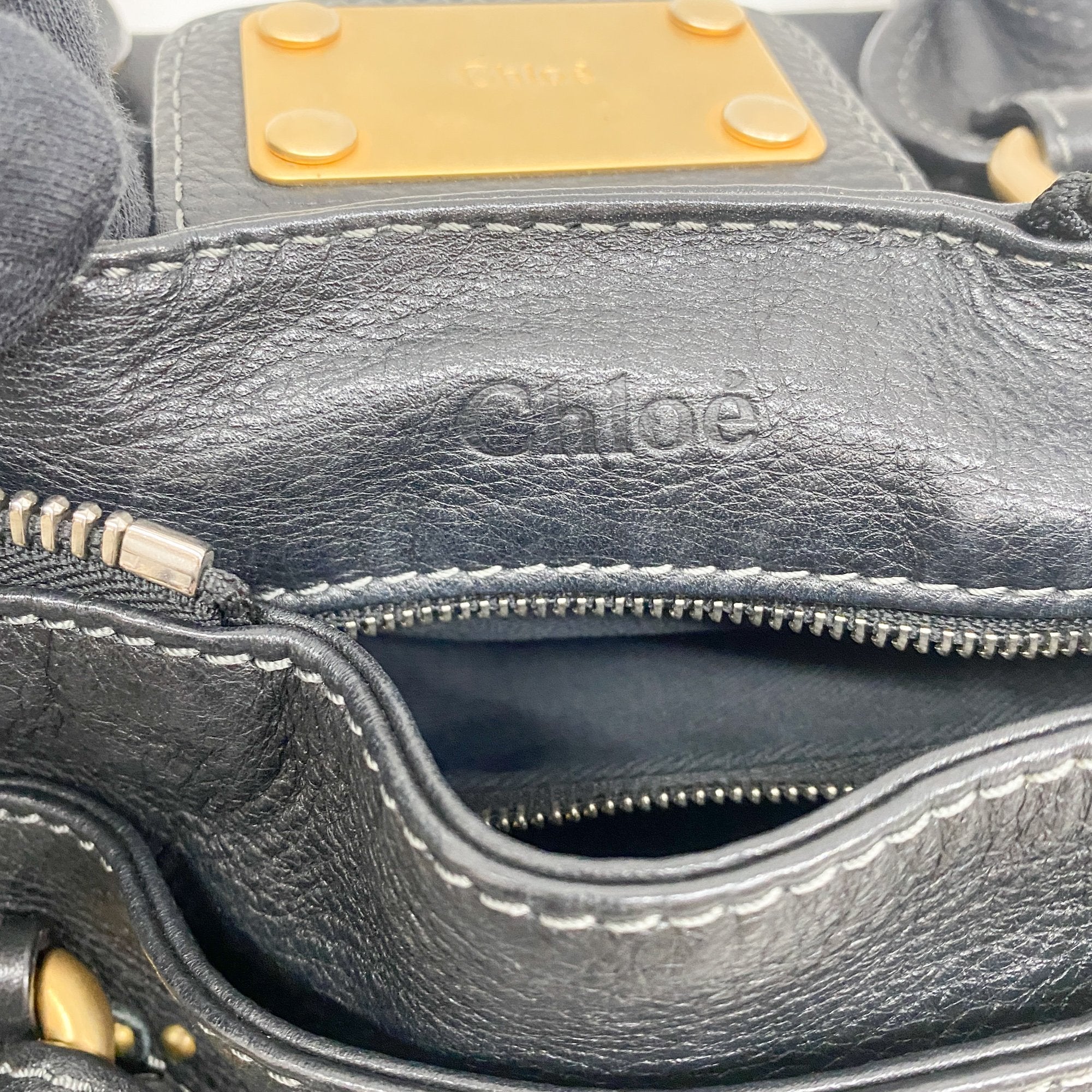 Paddington Black Leather Shoulder Bag