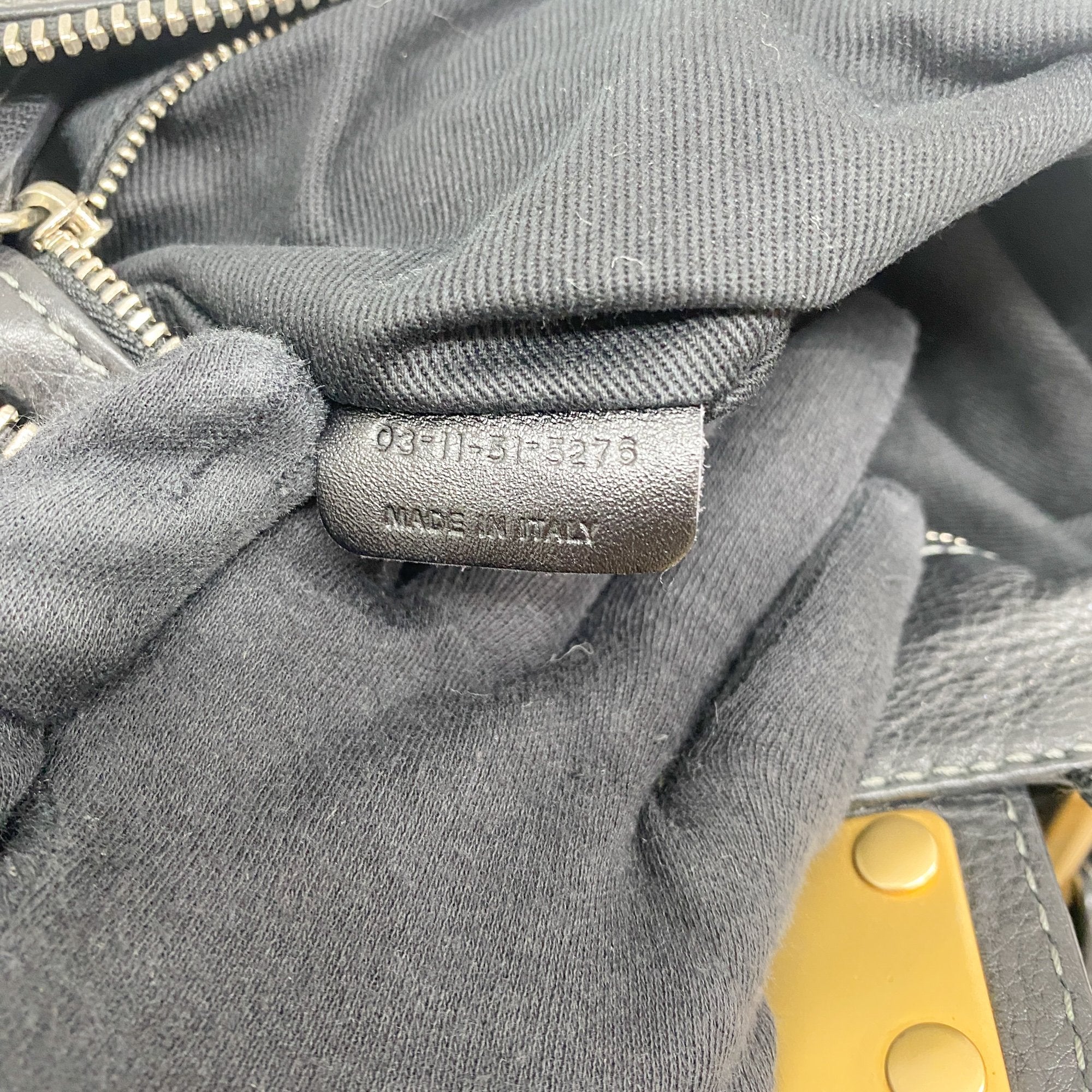 Paddington Black Leather Shoulder Bag