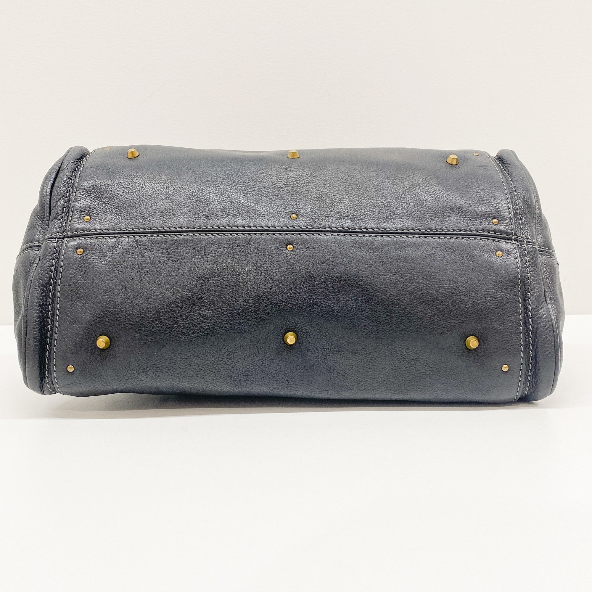 Paddington Black Leather Shoulder Bag