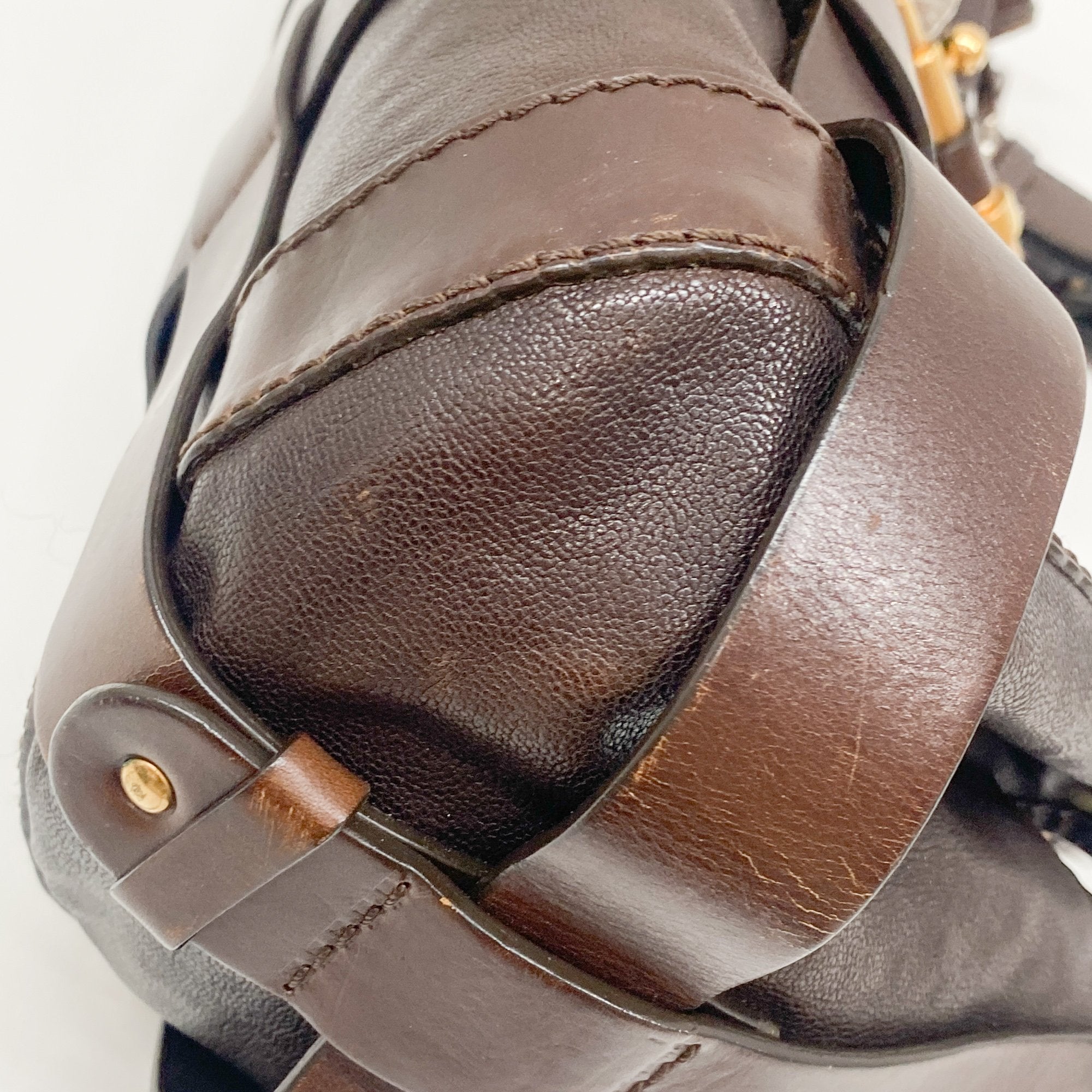 Kerala Brown Leather Shoulder Bag