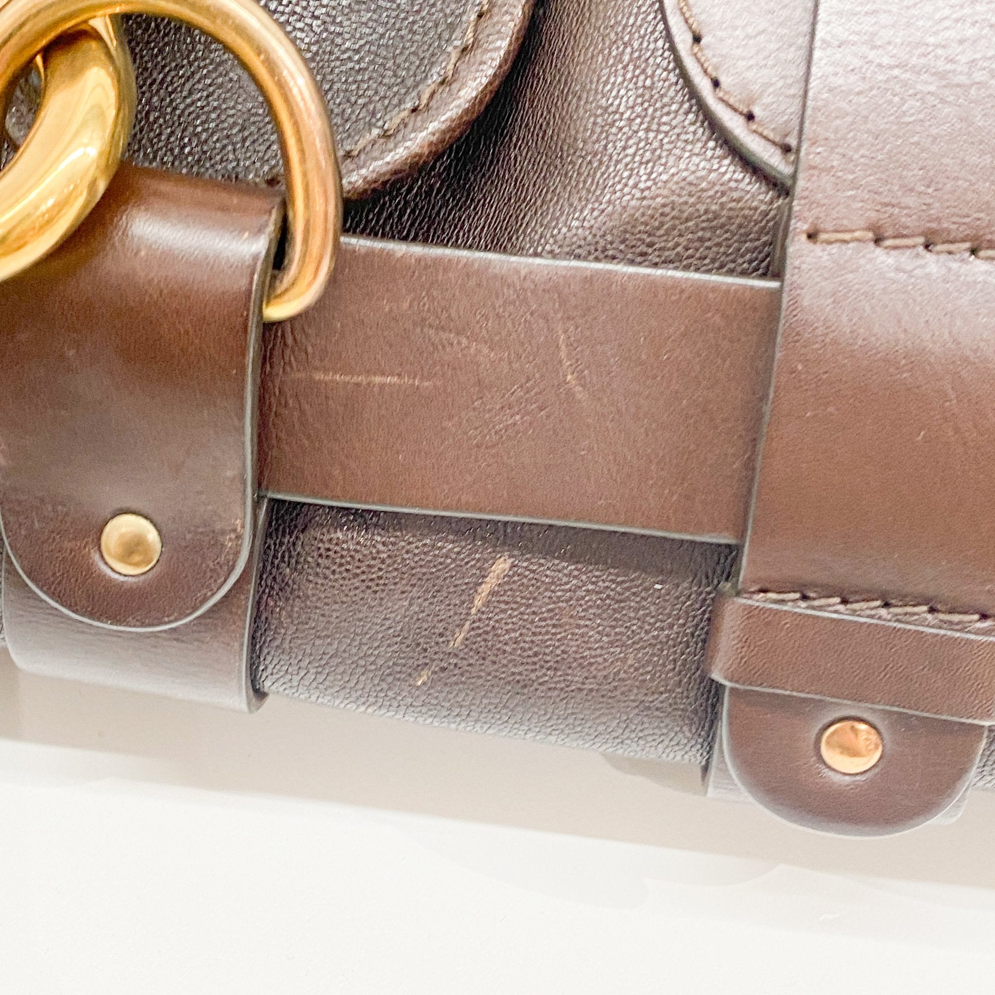 Kerala Brown Leather Shoulder Bag