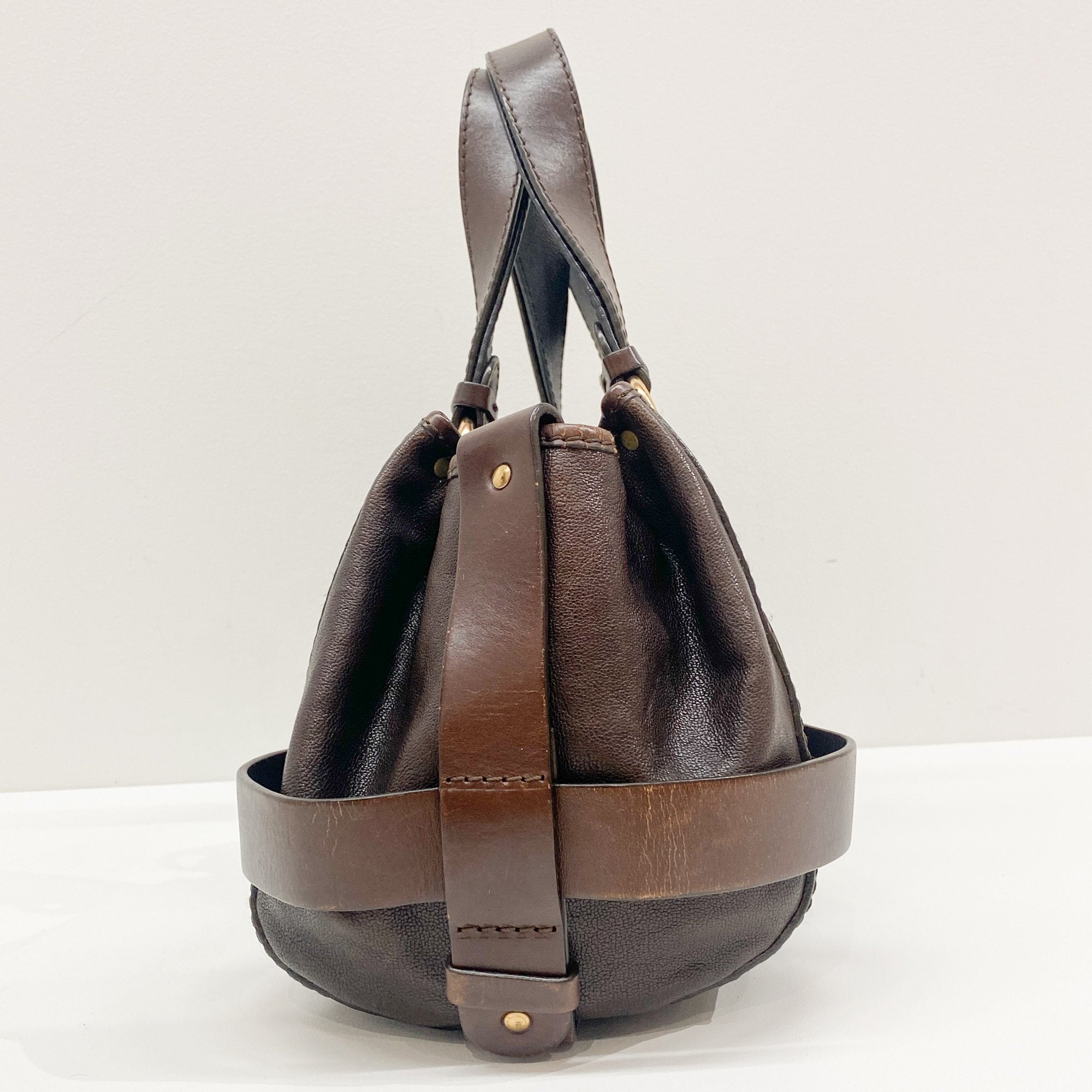 Kerala Brown Leather Shoulder Bag