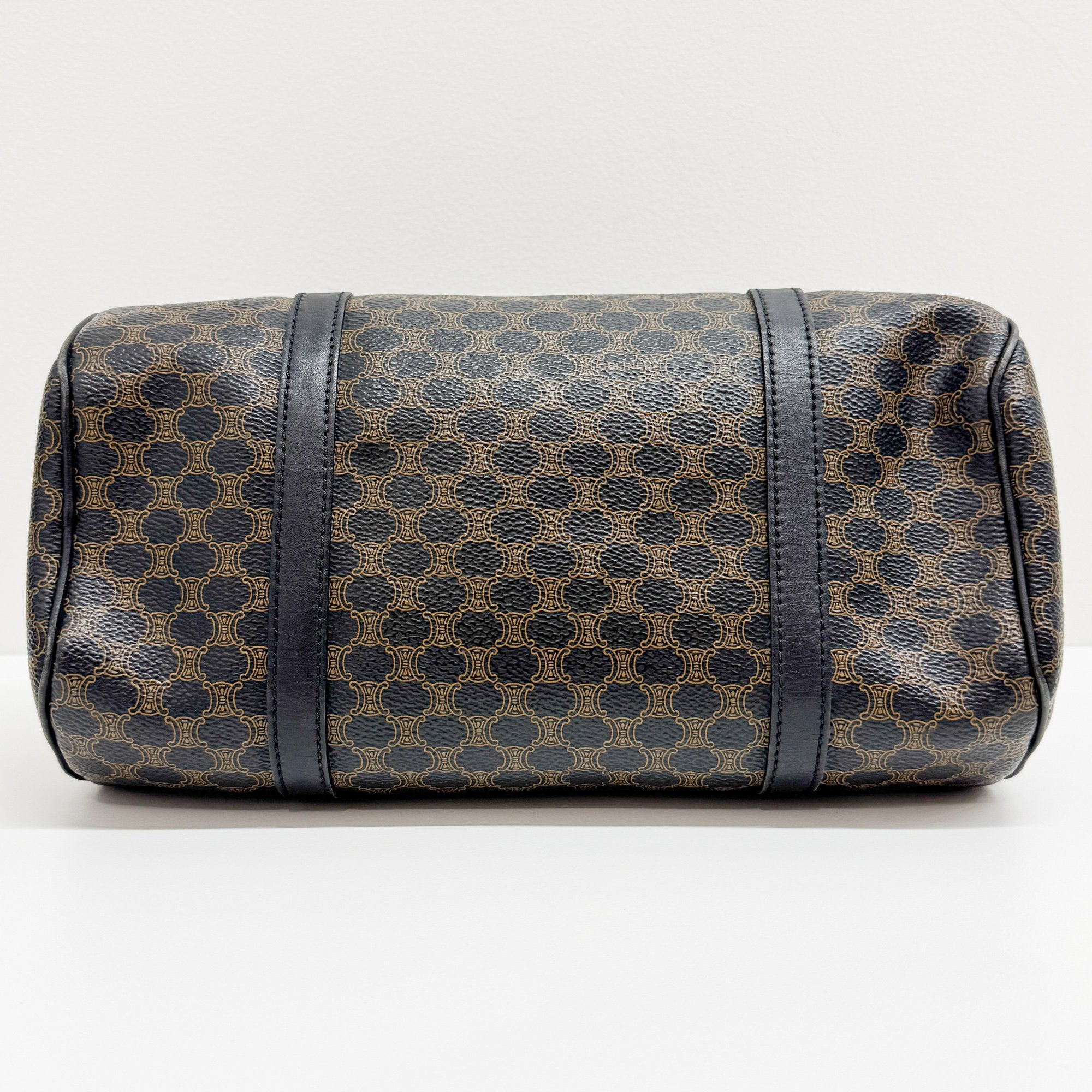 Macadam Mini Brown Canvas Boston Handbag