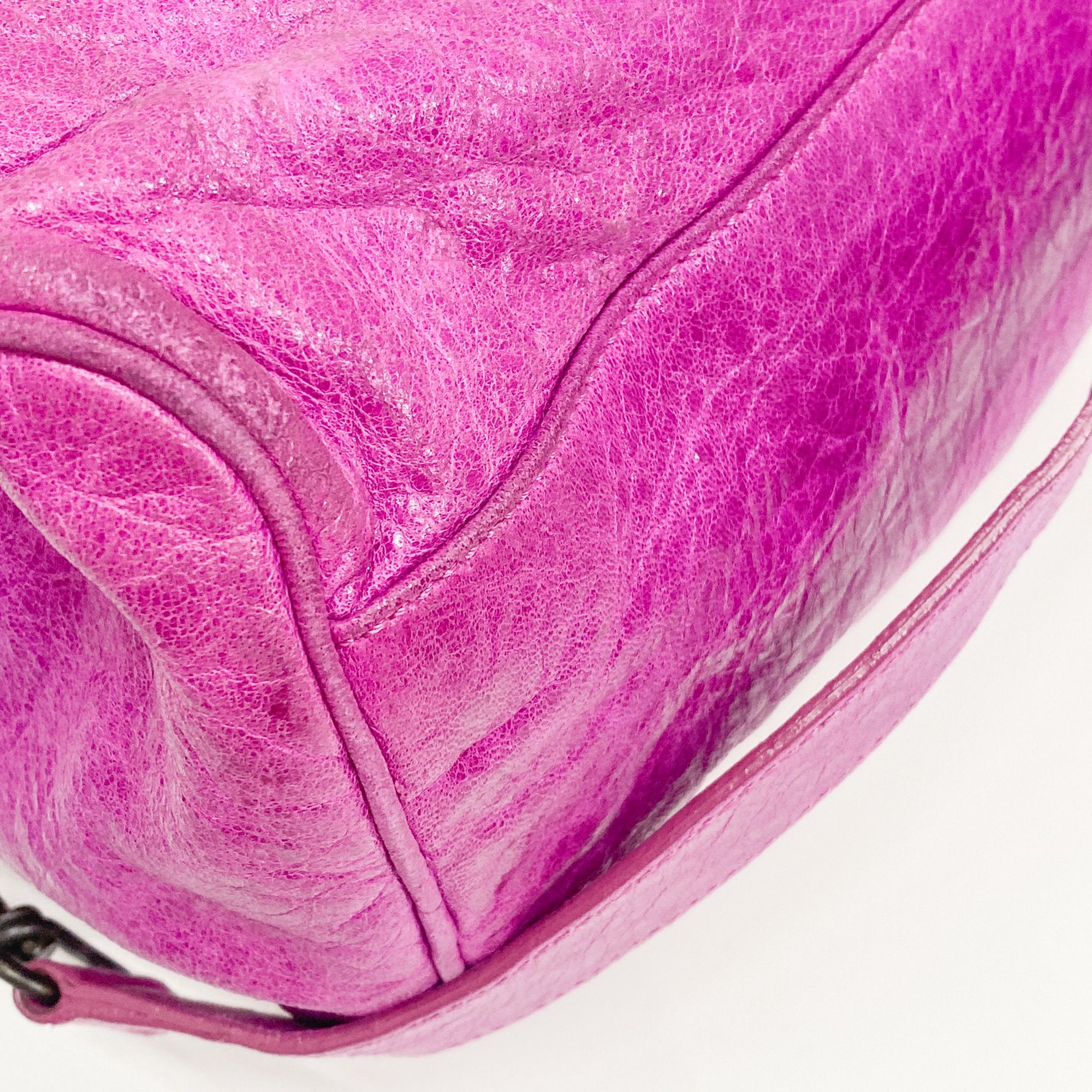 Twiggy Pink Leather Two Way Bag